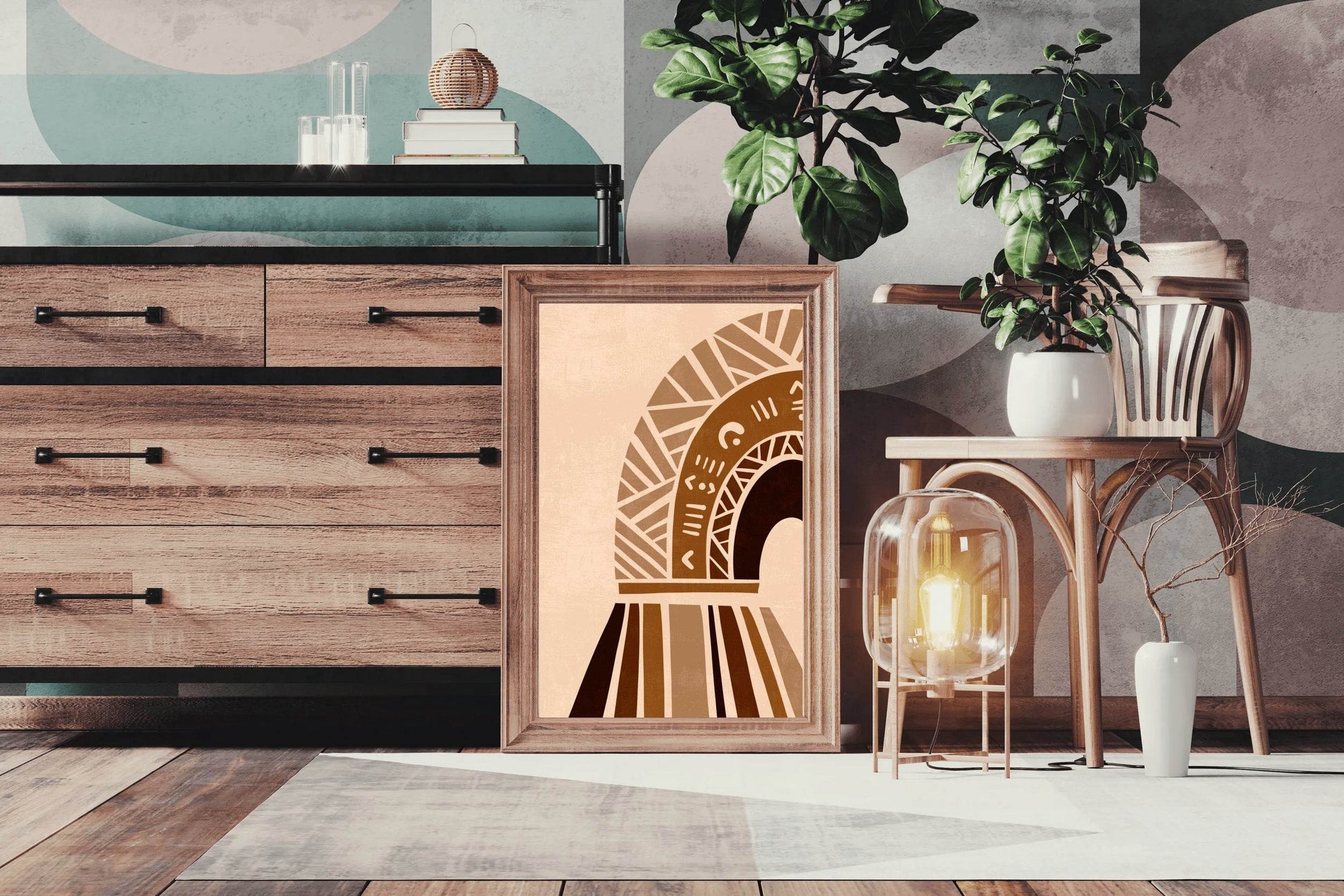 Abstract Design Tribal Inspired ArtWork - beink online art store