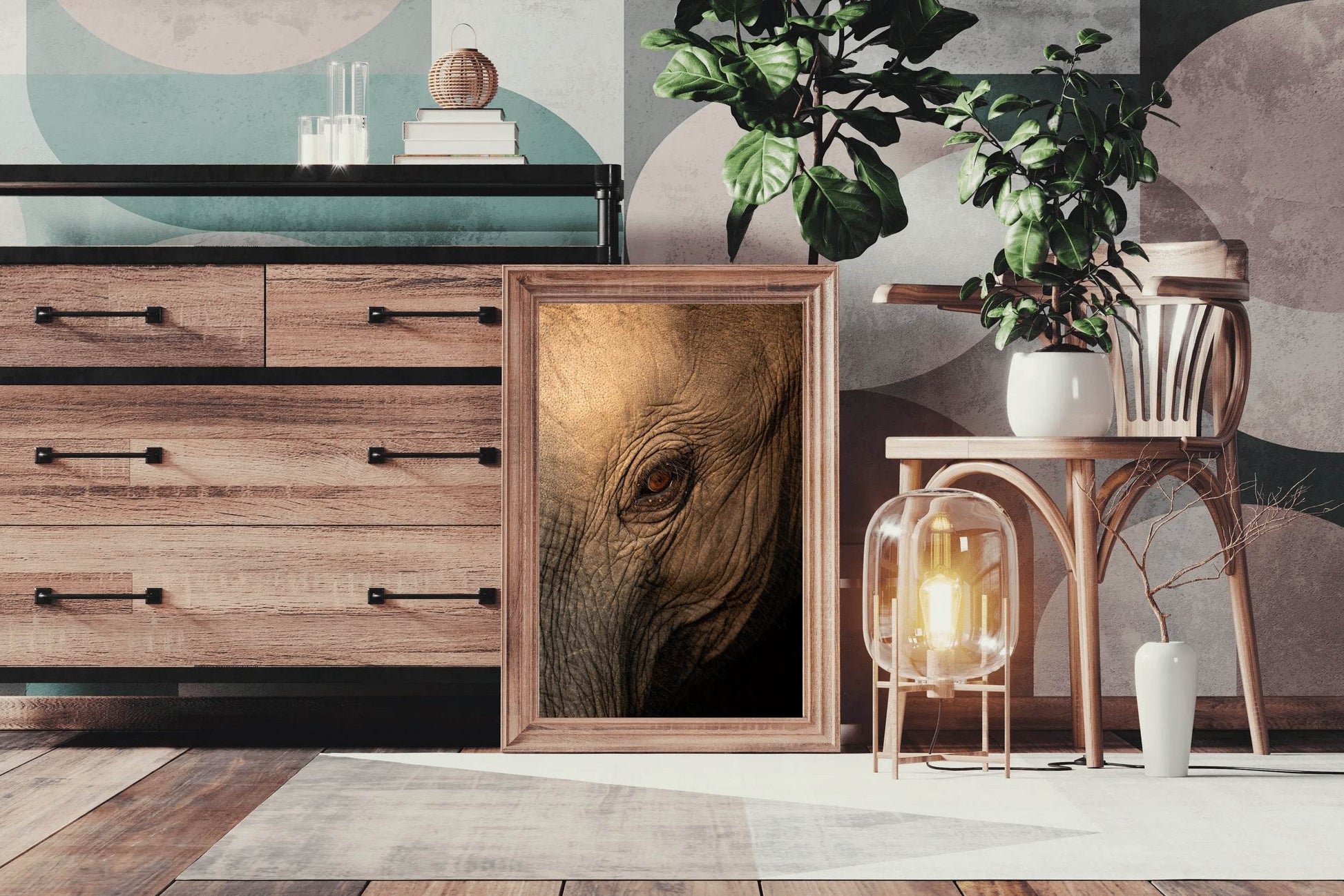 Eye of a Giant Elephant Wall Art - beink online art store