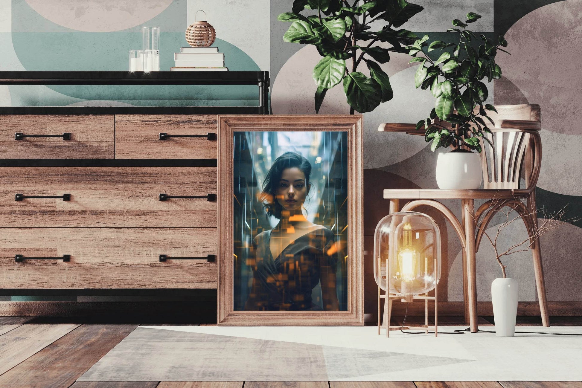 AI Girl Wall Art - beink online art store