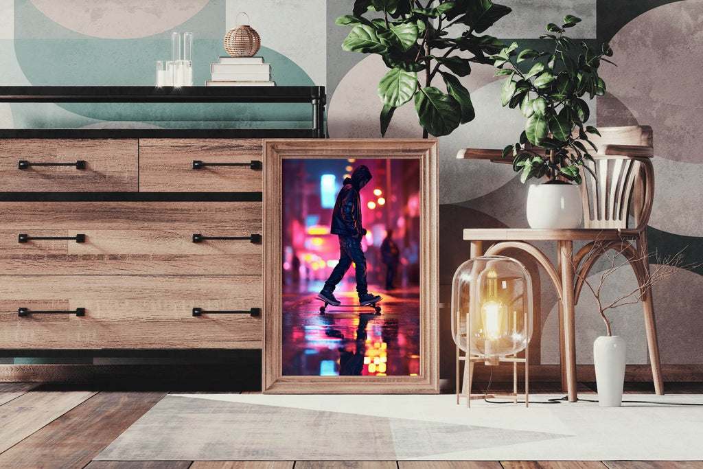 Young Skater Wall Art - beink online art store