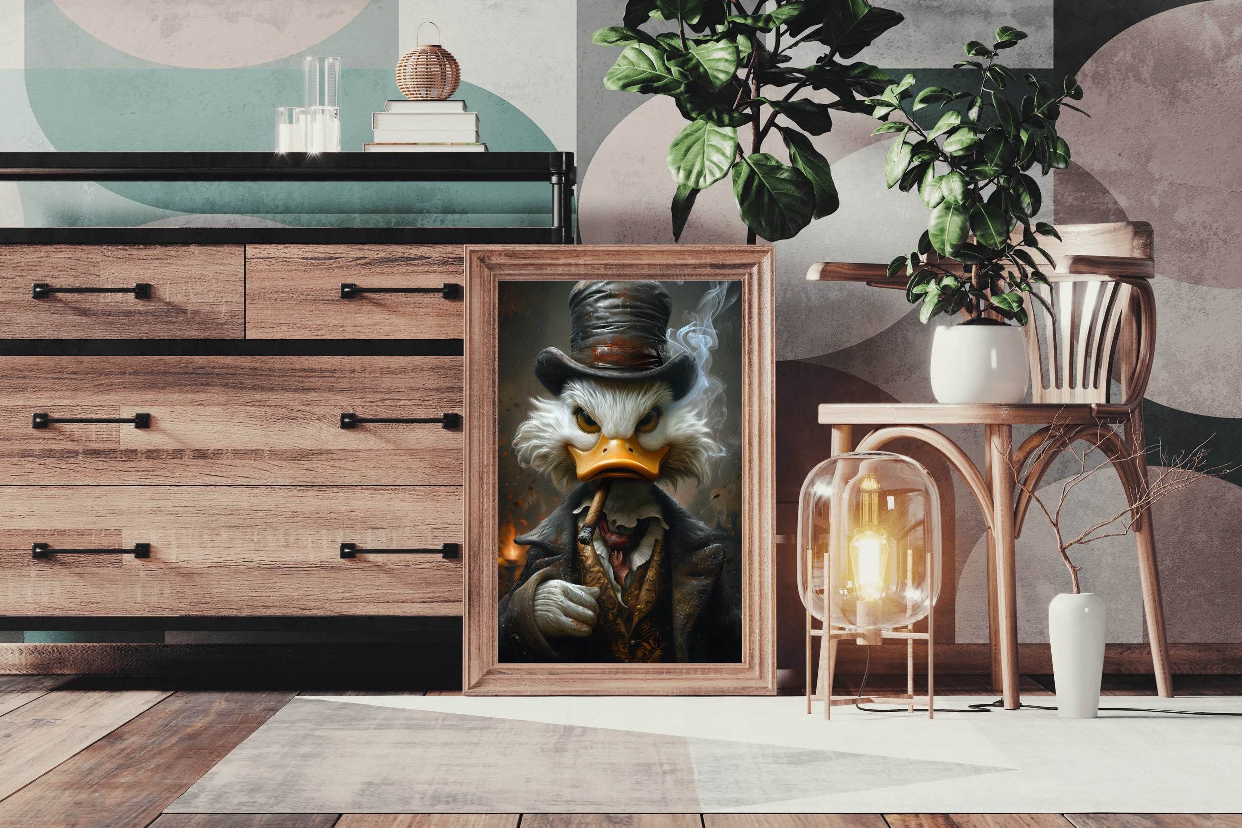 Scroodge McDuck, The Shadow Billionaire Wall Art - beink online art store