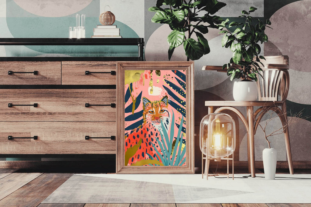 Oil Painting of Leopard in the Jungle - beink online art store