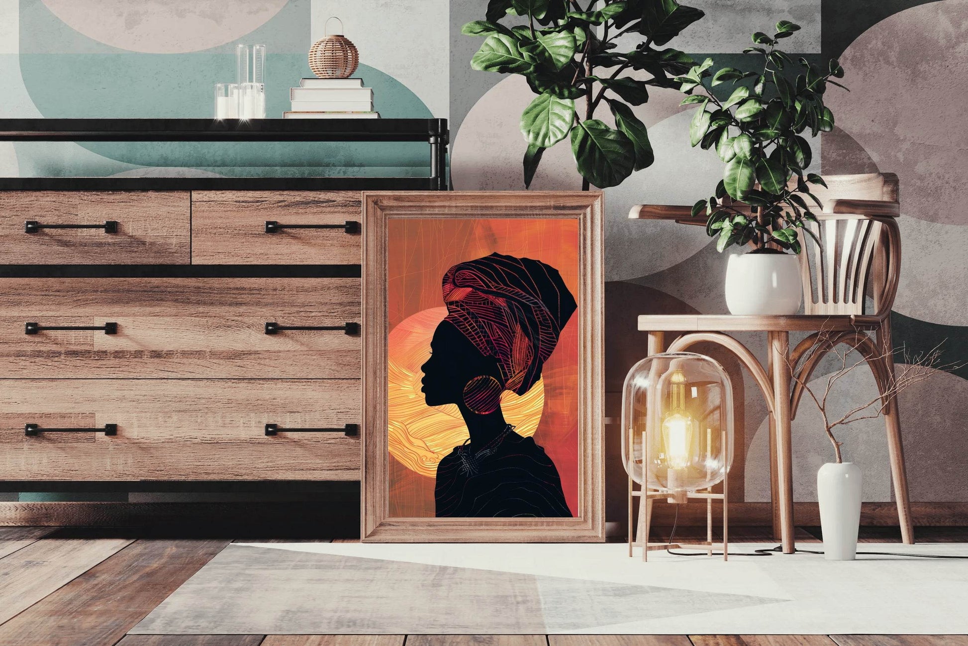 Black Woman Wall Art - beink online art store