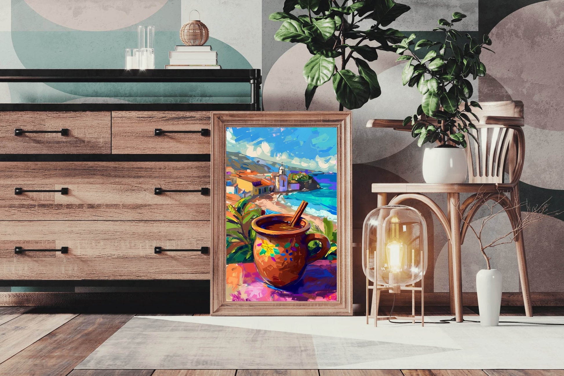 Greece Beachside Bliss Wall Art - beink online art store