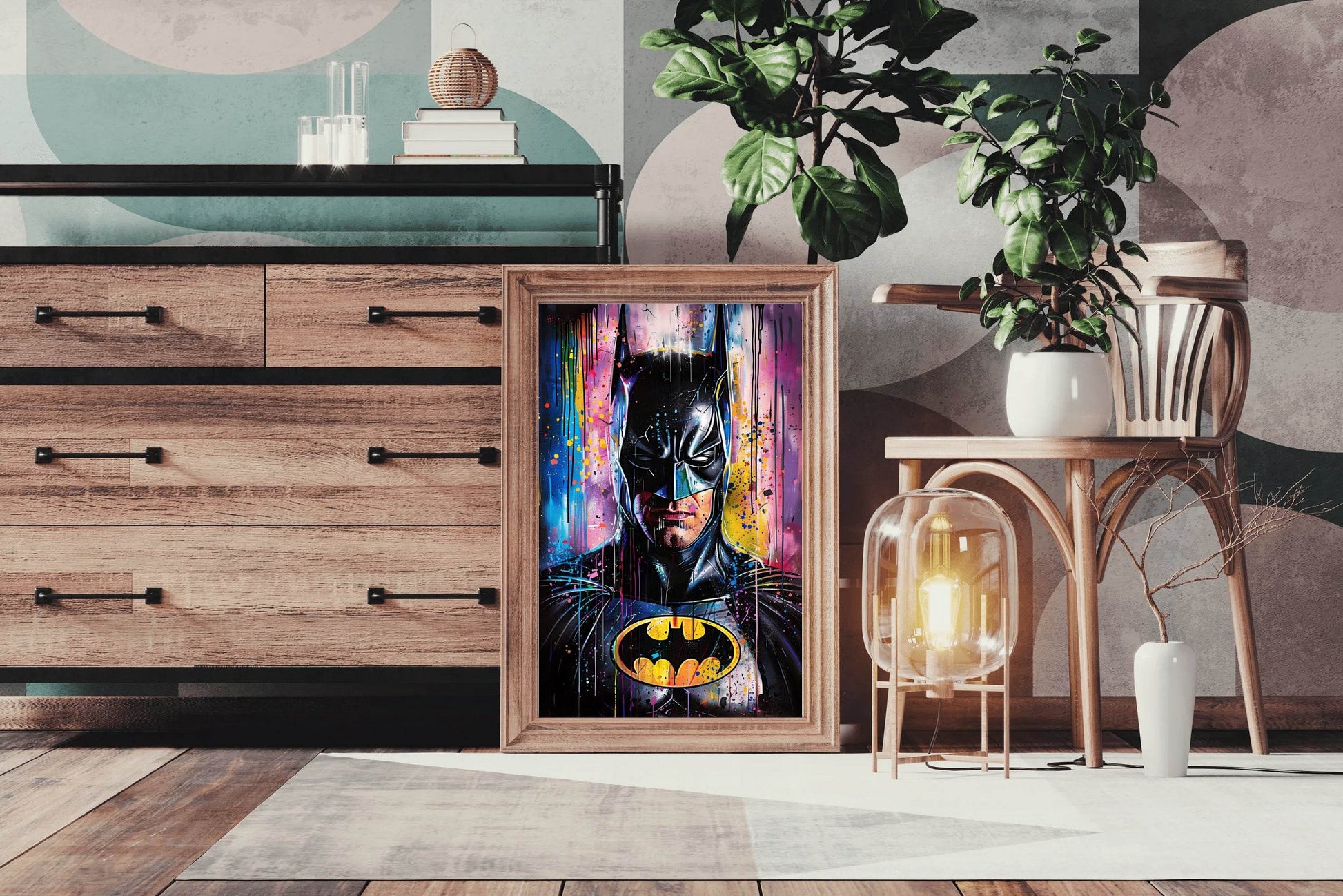 Painting of Batman-The iconic DC Comics Superhero - beink online art store