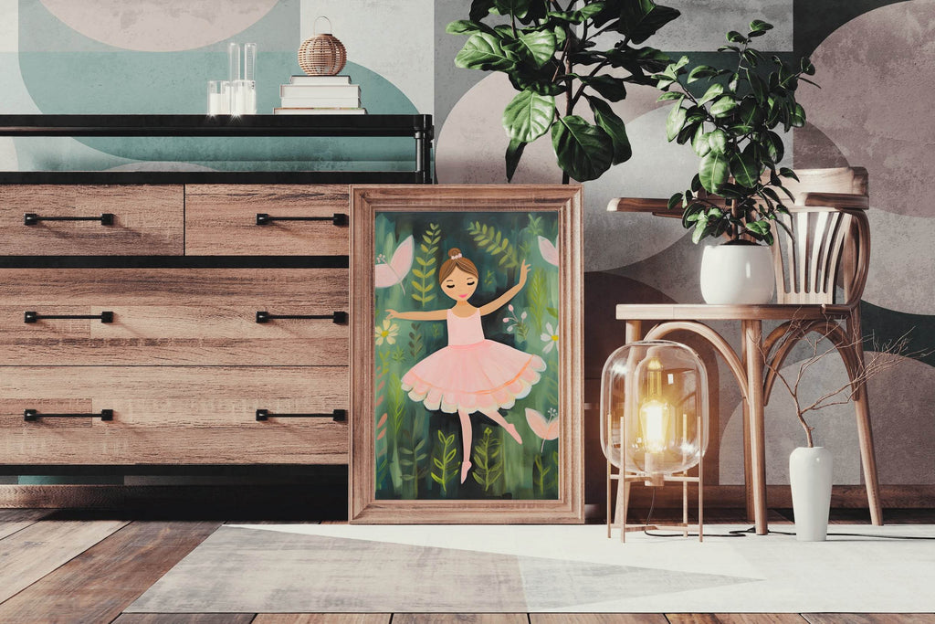 Ballerina Girl Art Print - beink online art store
