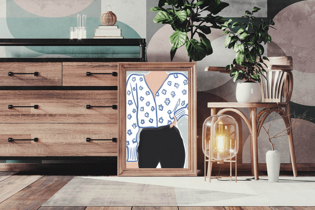 Classic Women Dress Painting Wall Art - beink online art store