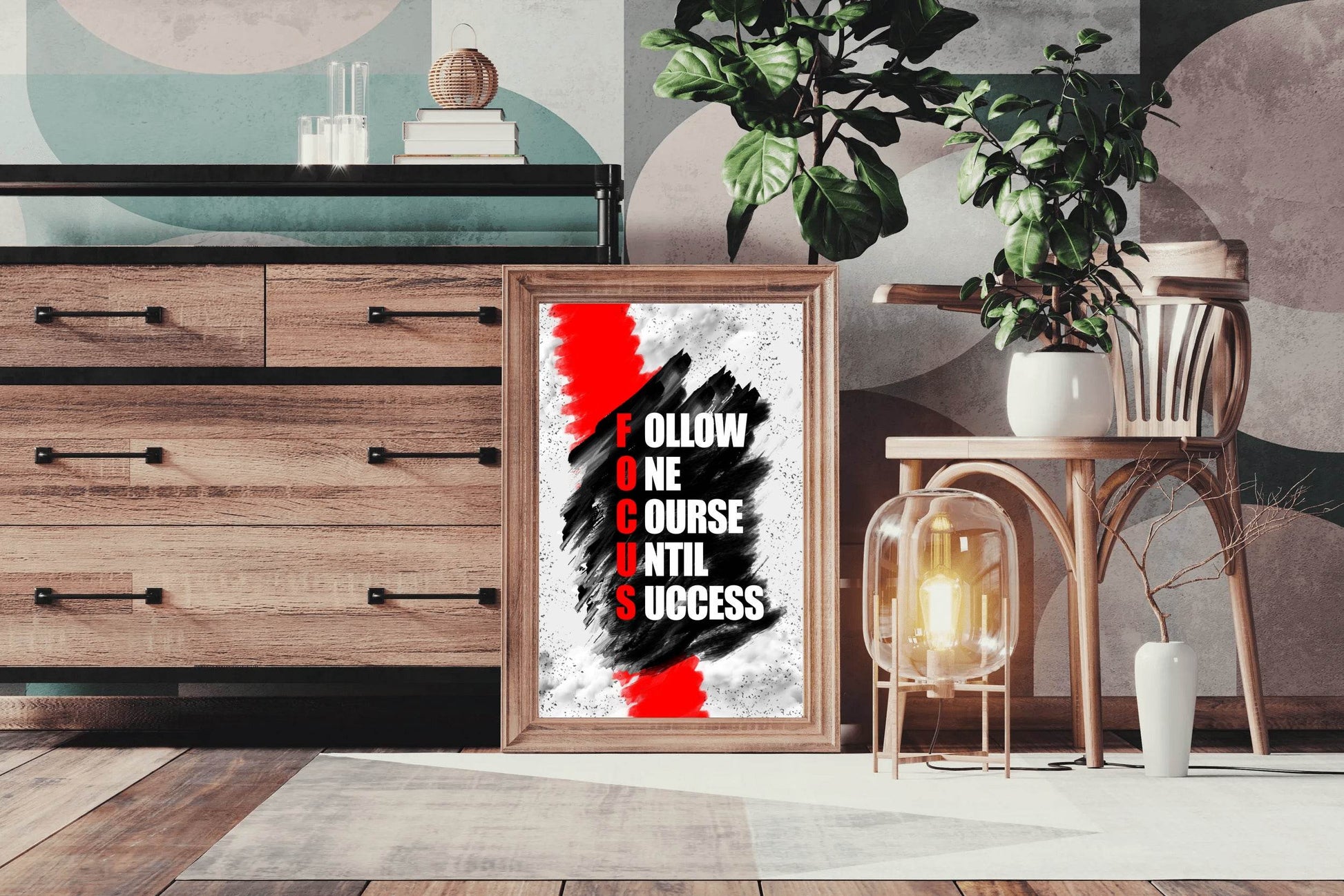 Focus Motivational Quote Wall Art - beink online art store