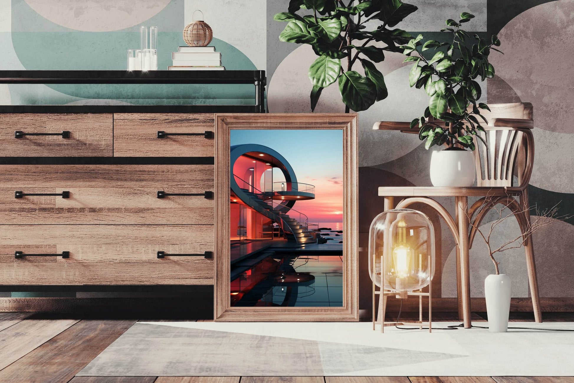 Beautiful MCM House Wall Art - beink online art store