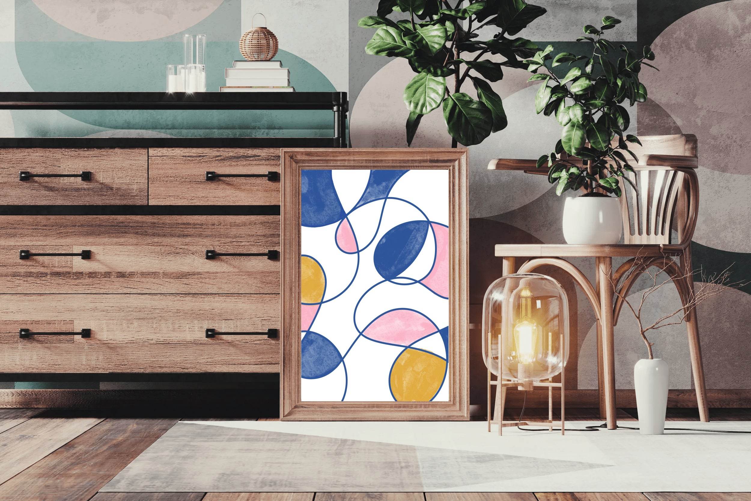 Colorful Lines Poster Wall Art - beink online art store