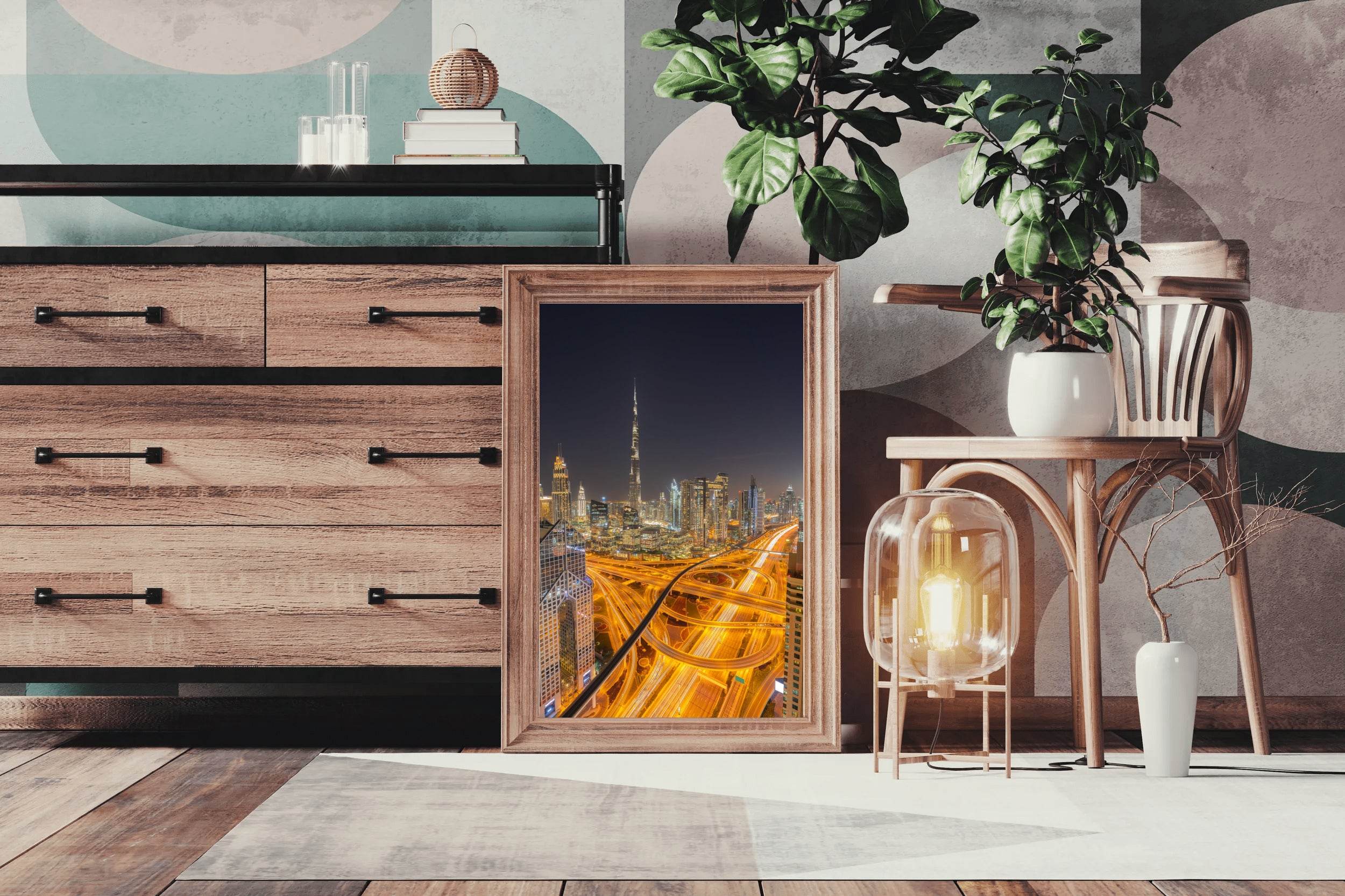 Glimmering Urban Jungle Wall Art - beink online art store