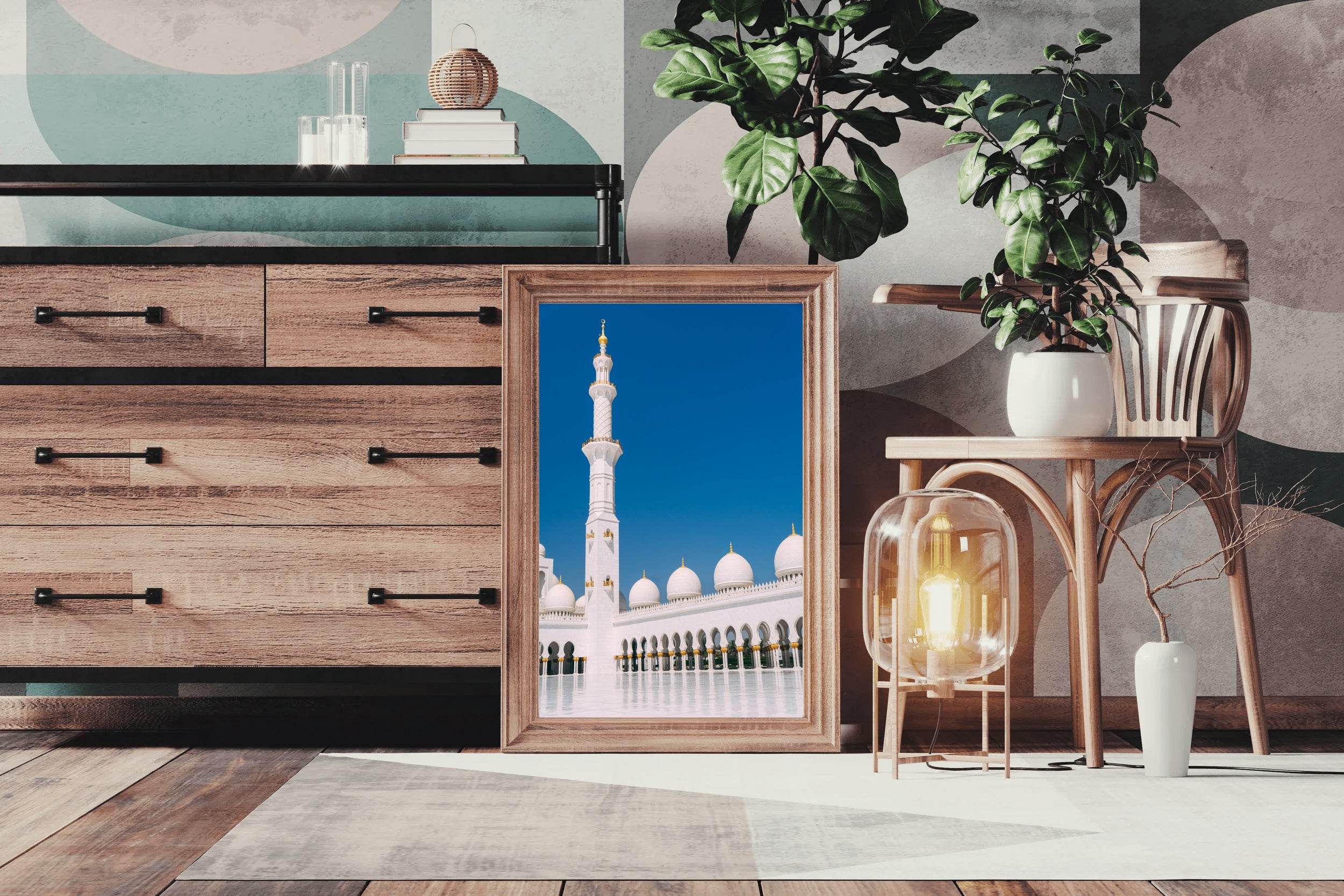 White Dome Against Blue Sky Wall Art - beink online art store