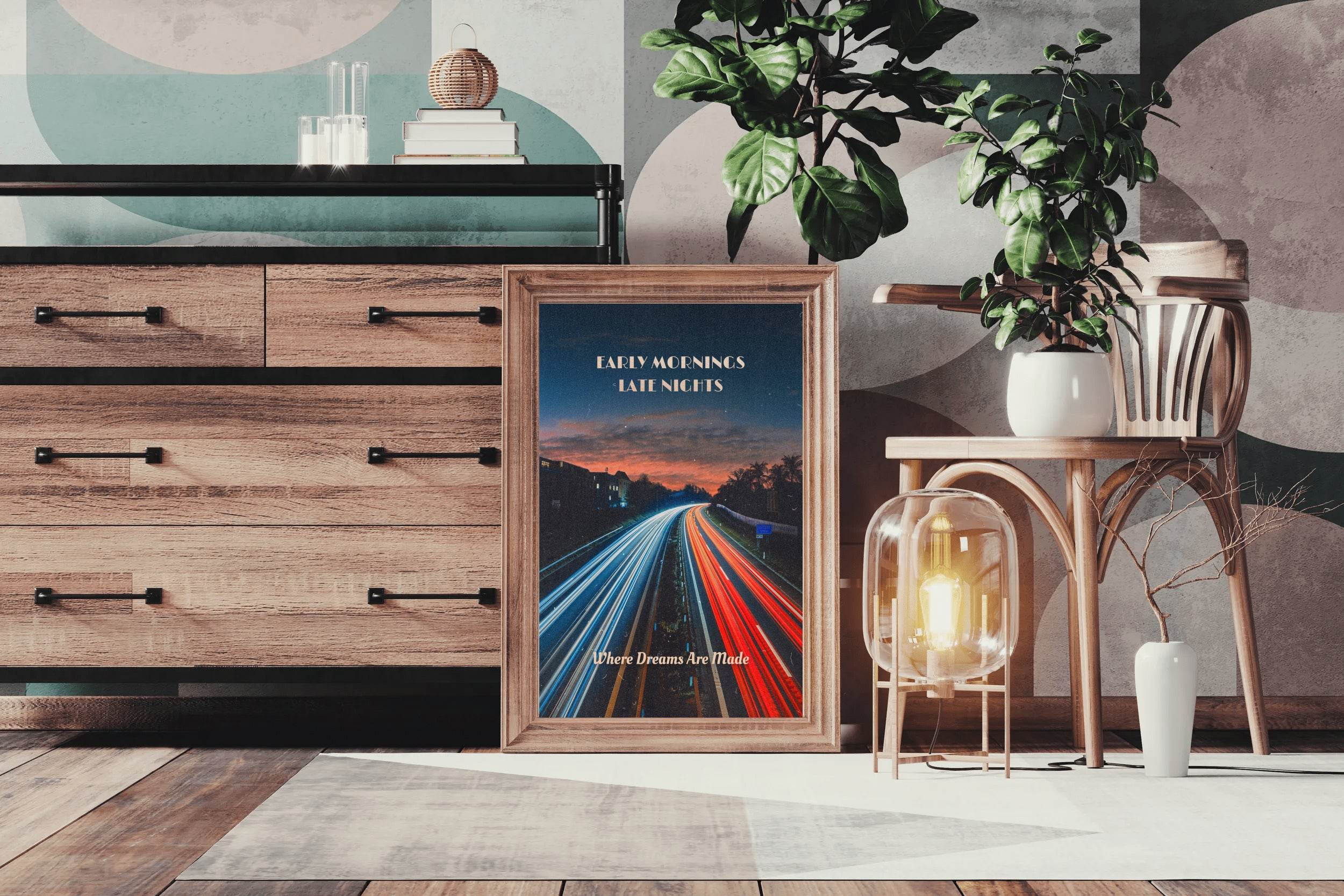 Early Morning Late Nights Inspirational Wall Art - beink online art store