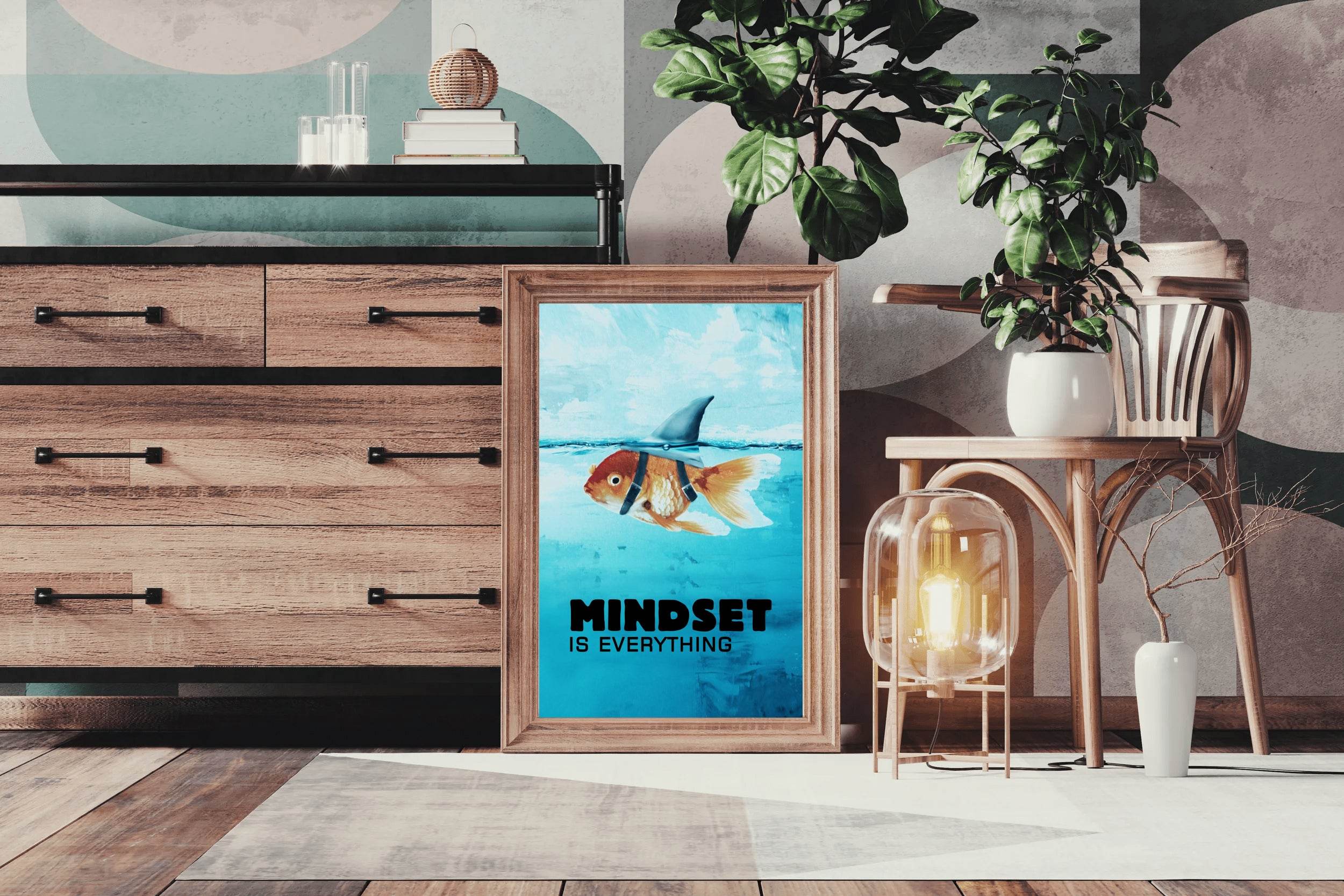 Mindset is Everthing Motivational Wall Art - beink online art store