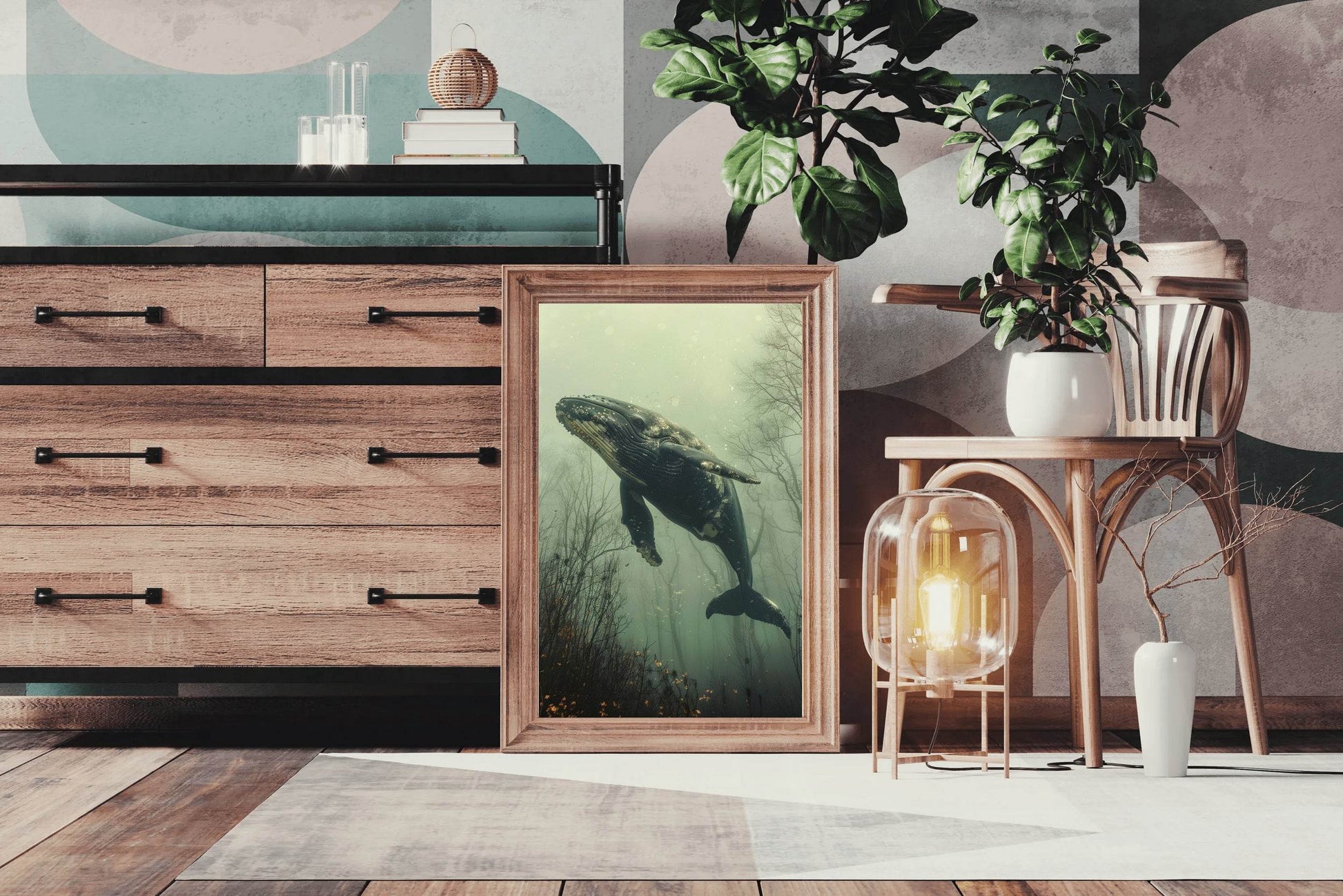 Humpback Whale Animal Wall Art - beink online art store