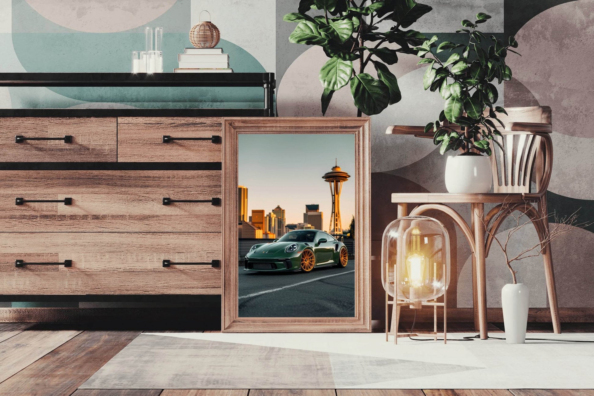 Porsche RS Green Wall Art - beink online art store