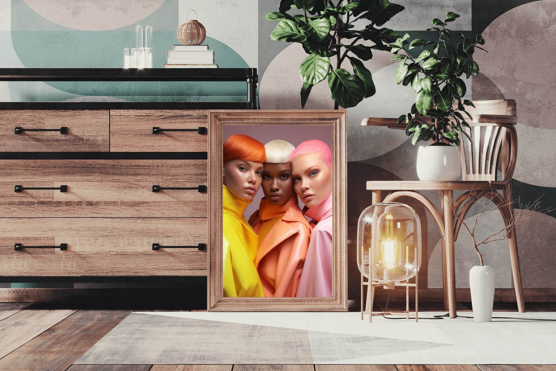 European Style Fantasy Hairstyle Wall Art - beink online art store