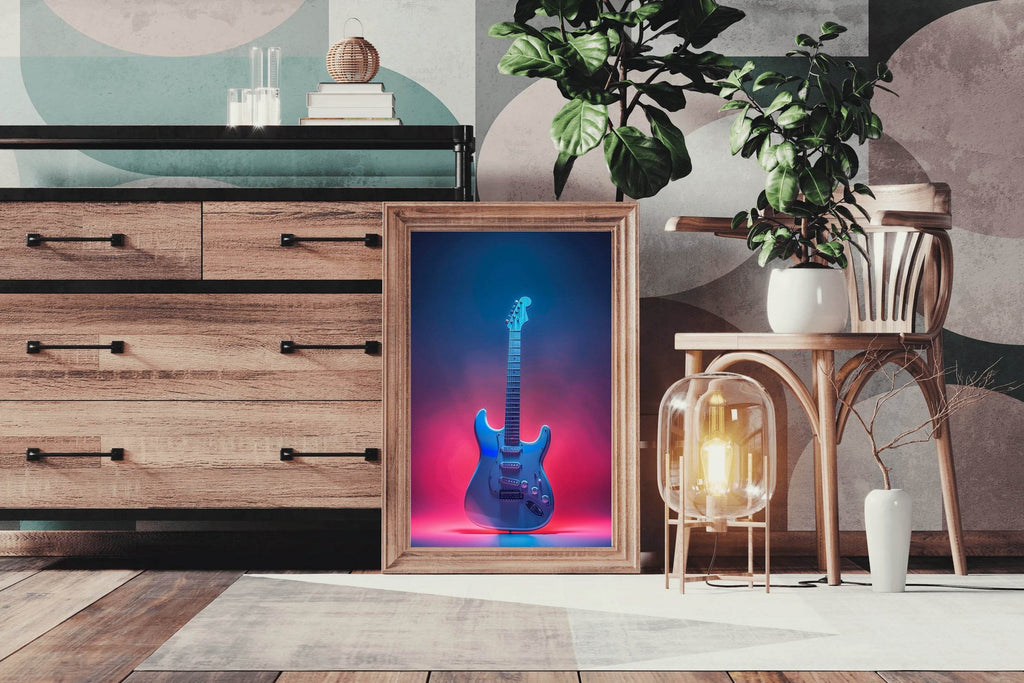 Jazz Electric Guitar Wall Art - beink online art store