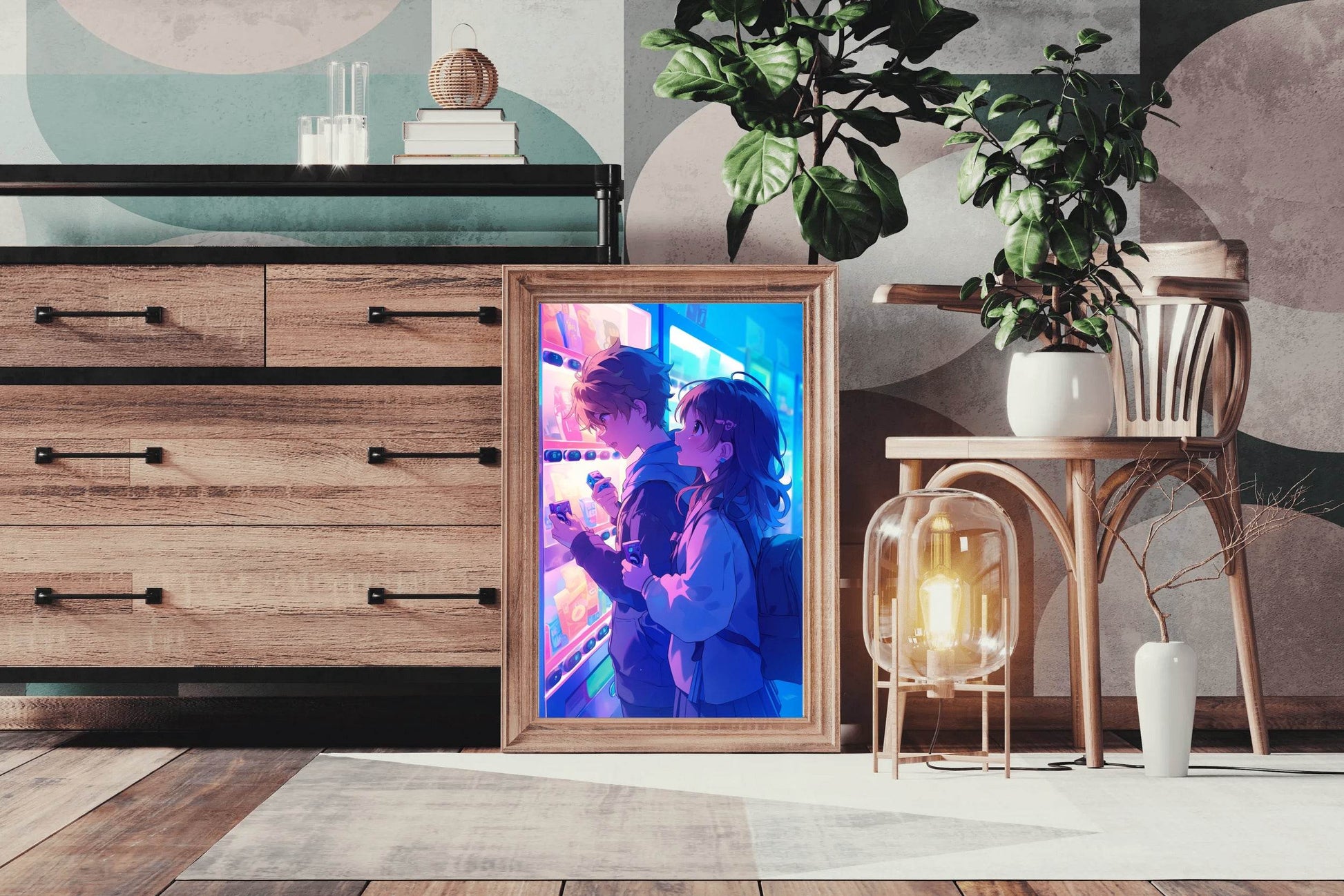 Anime Couple Wall art - beink online art store