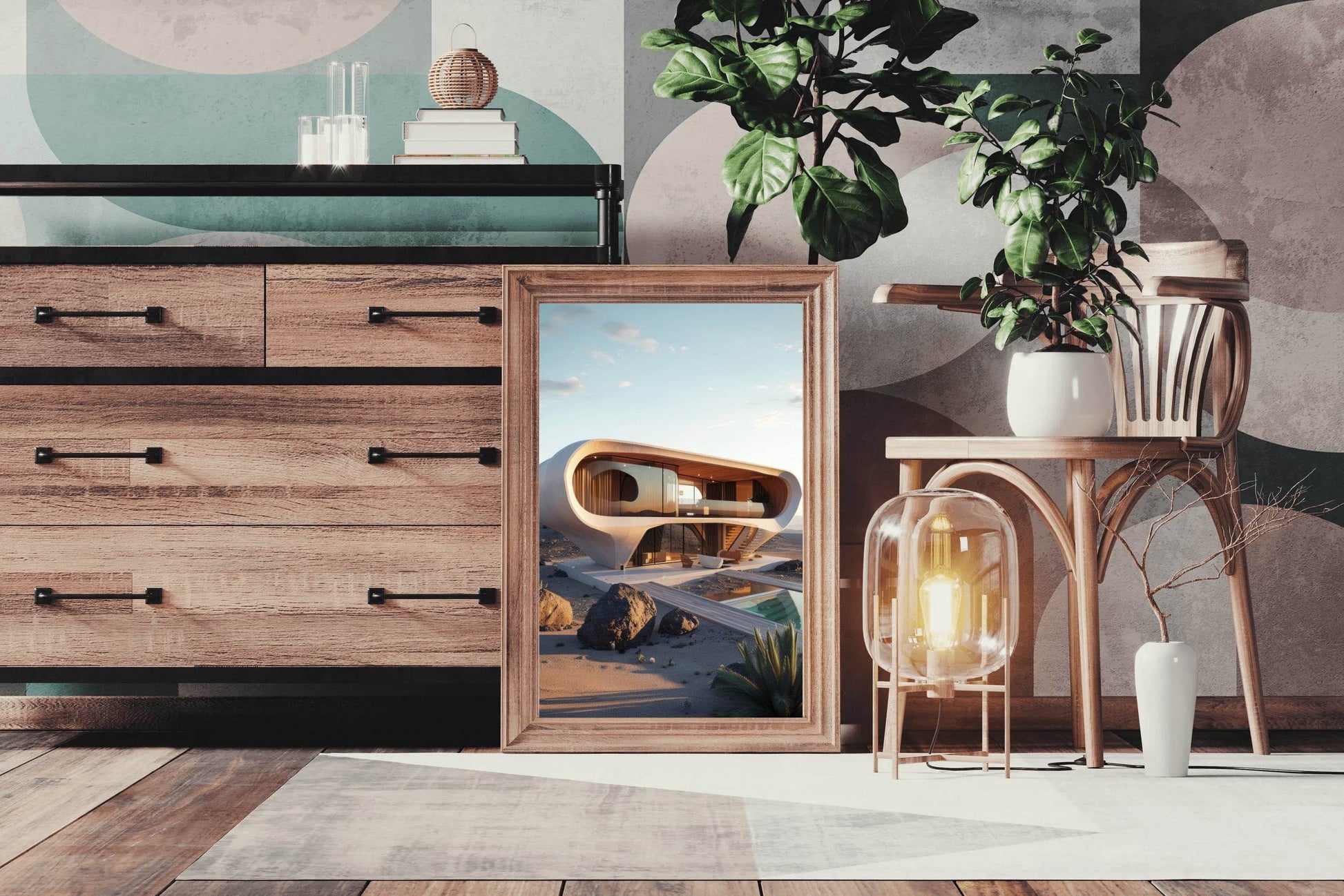 Modern Organic Architecture Wall Art - beink online art store