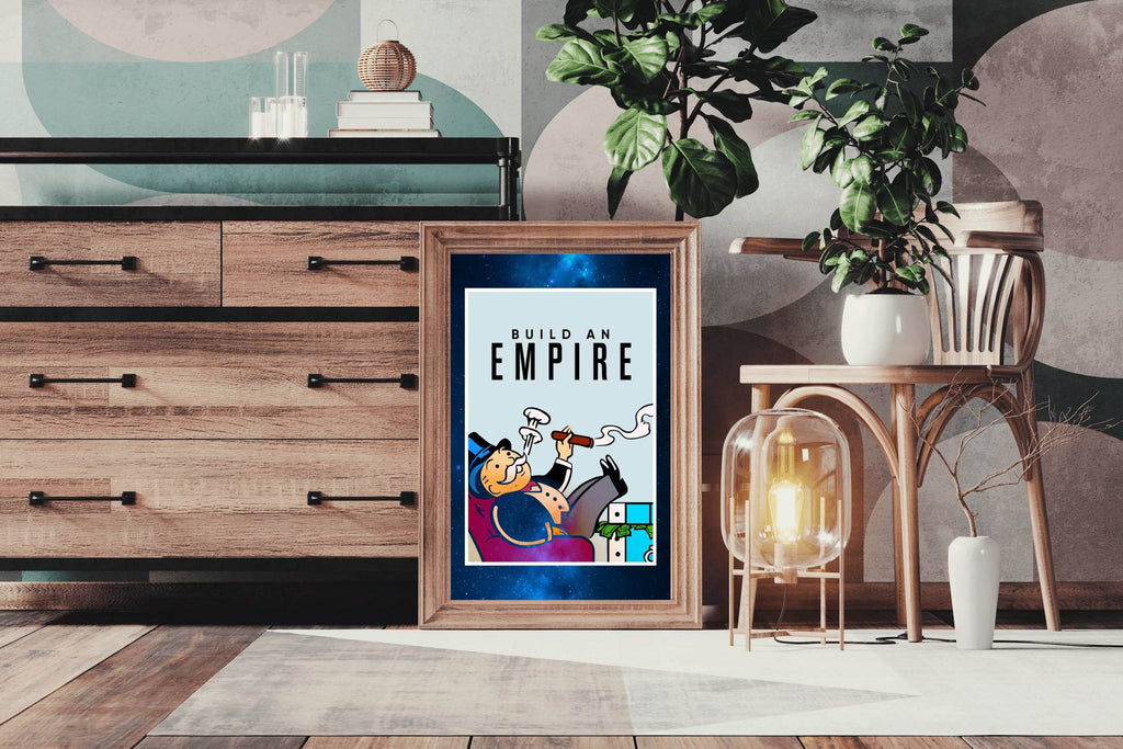 Monopoly-Inspired Success Motivational Wall Art - beink online art store
