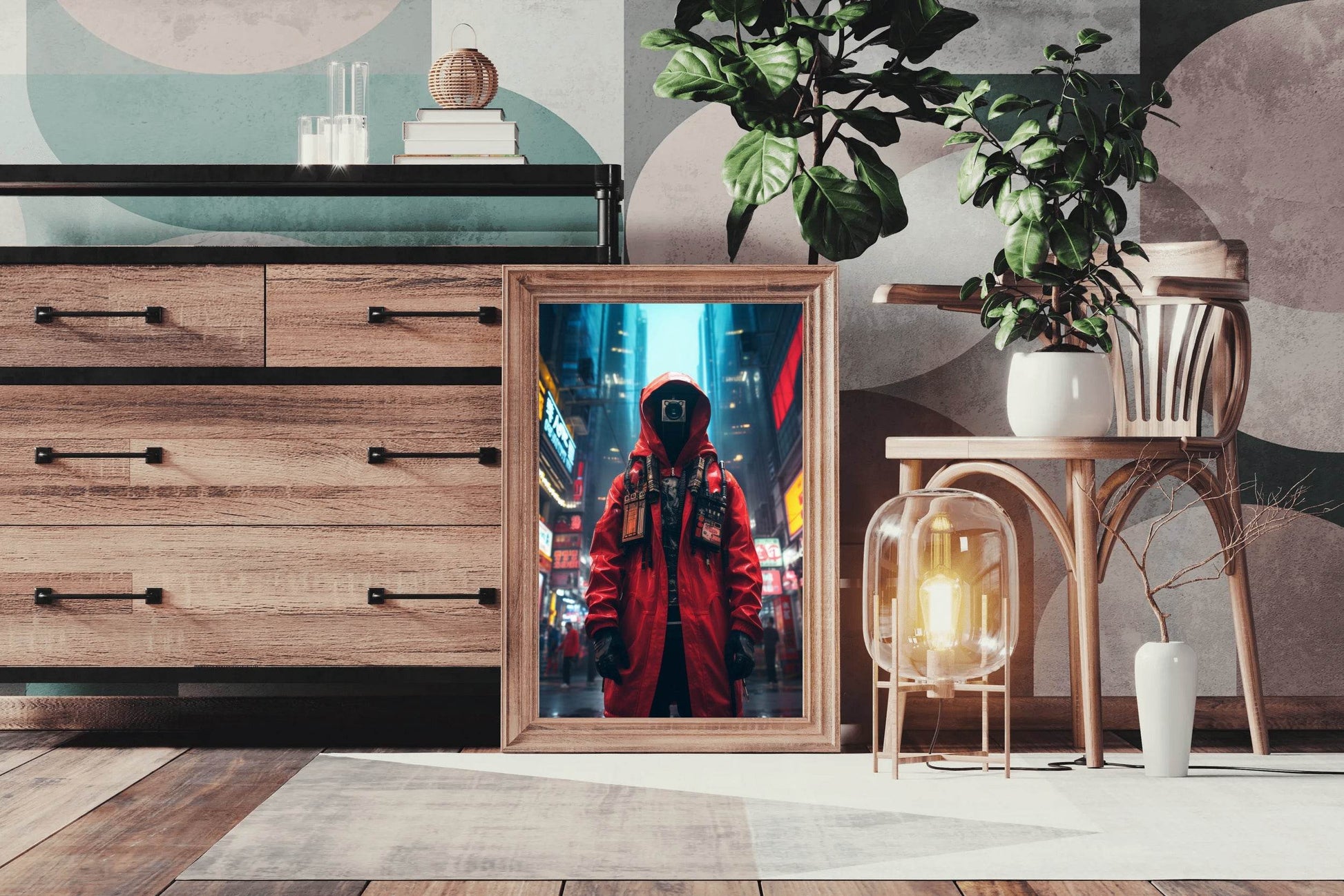 Cyberpunk Warrior Wall Art - beink online art store