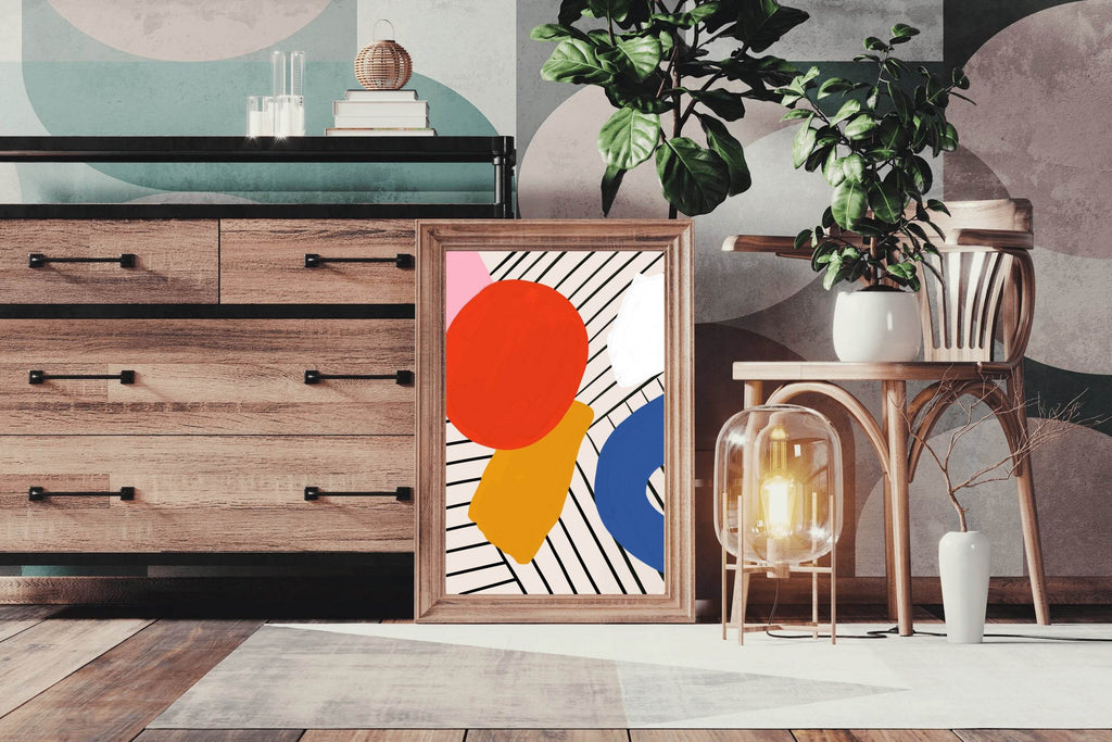 Geometric Color Combination Painting Wall Art - beink online art store