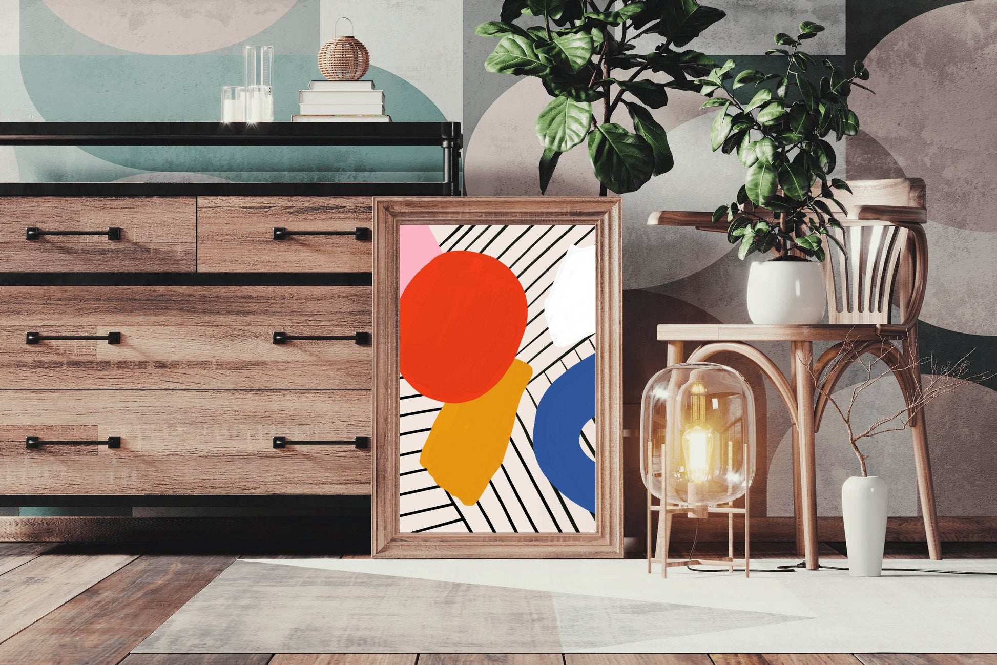 Geometric Color Combination Painting Wall Art - beink online art store