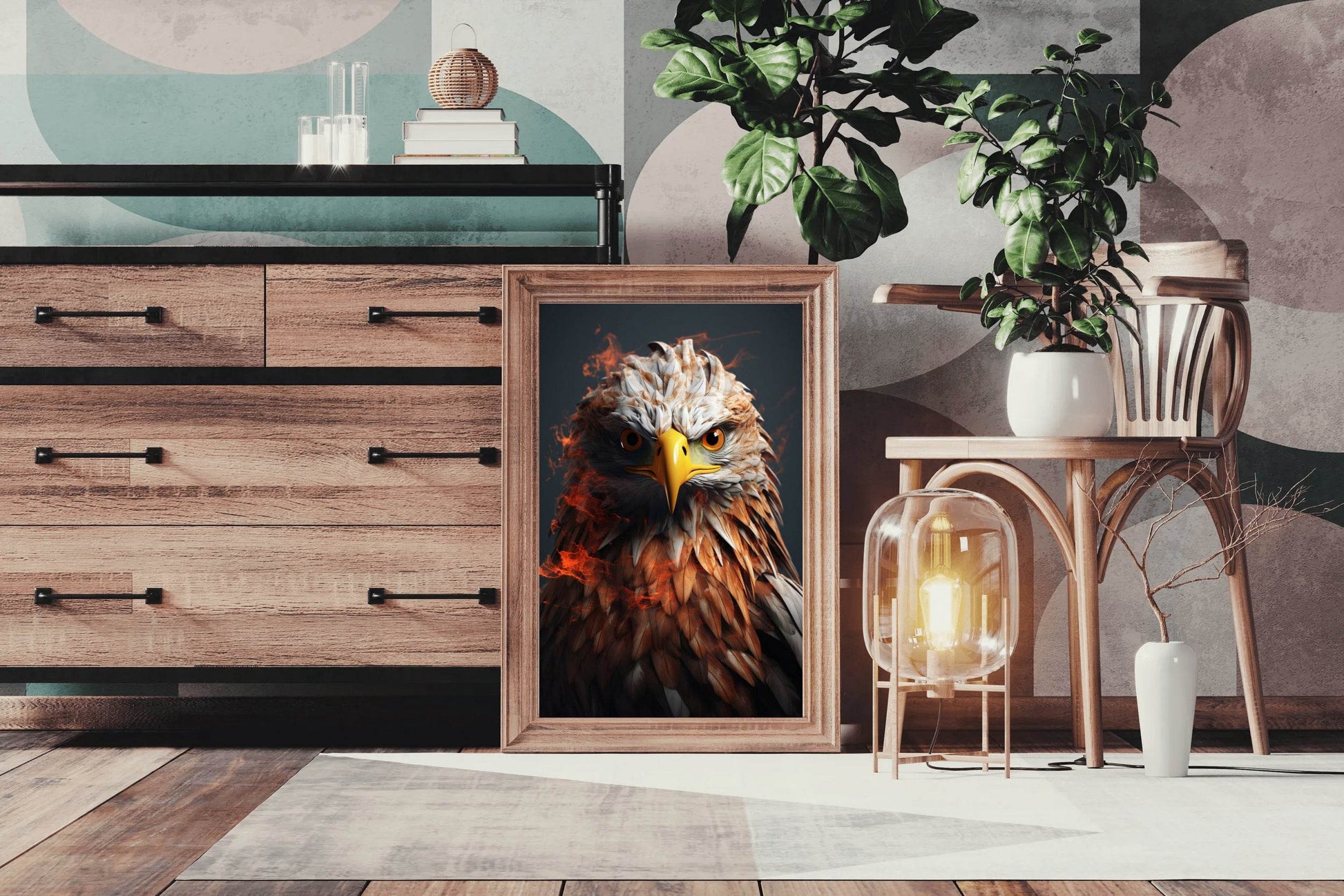 3D Eagle Painting Bird Wall Art - beink online art store