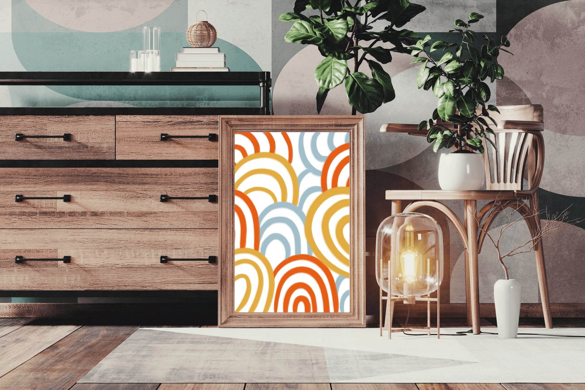 Colored Circles Wall Art - beink online art store