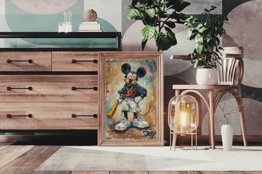 Mickey's Gangsta Style Wall Art - beink online art store