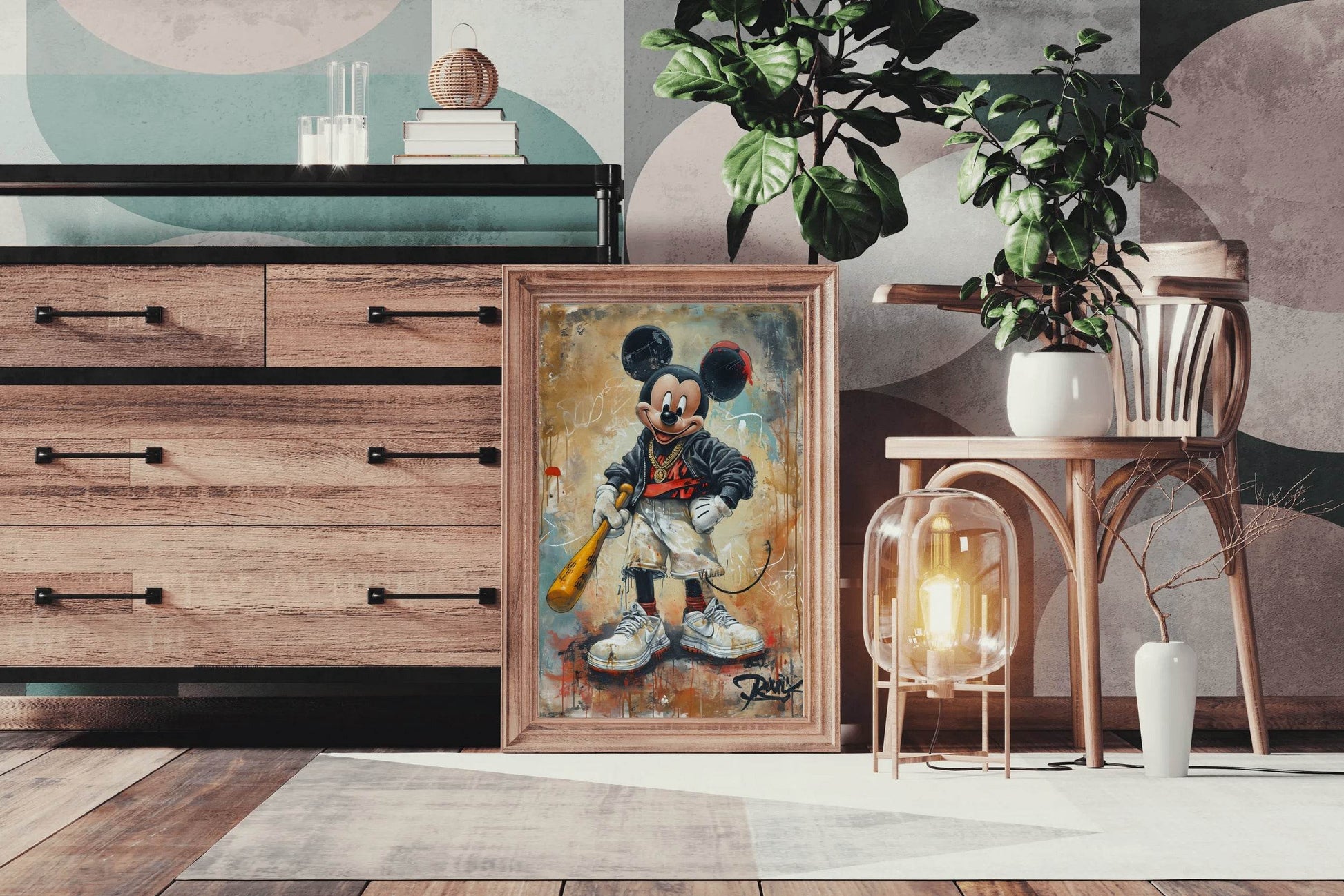 Mickey's Gangsta Style Wall Art - beink online art store