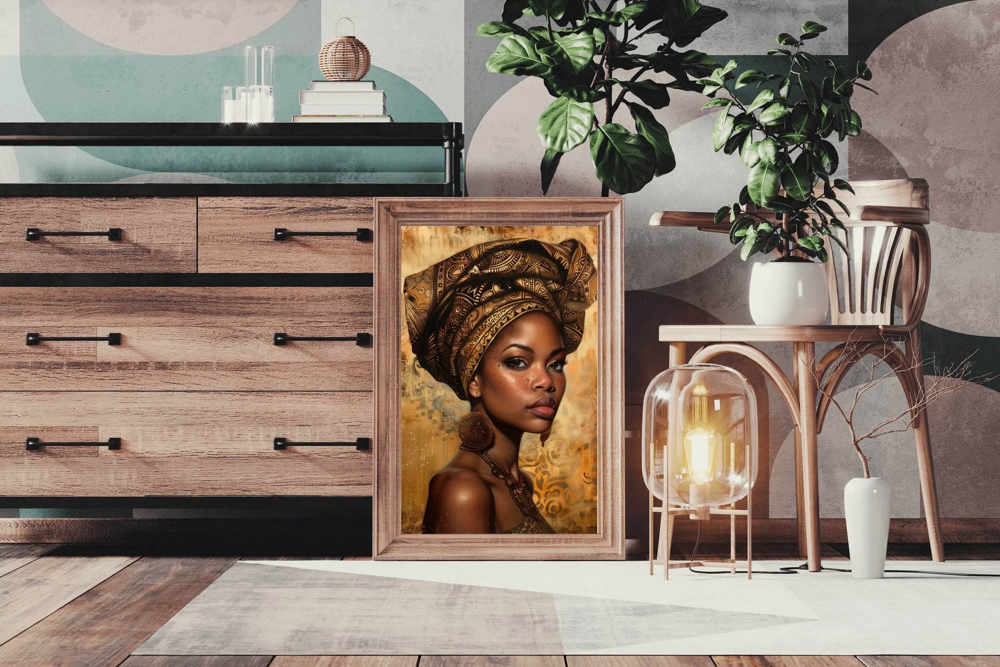 Beautiful Black Woman Wall Art - beink online art store