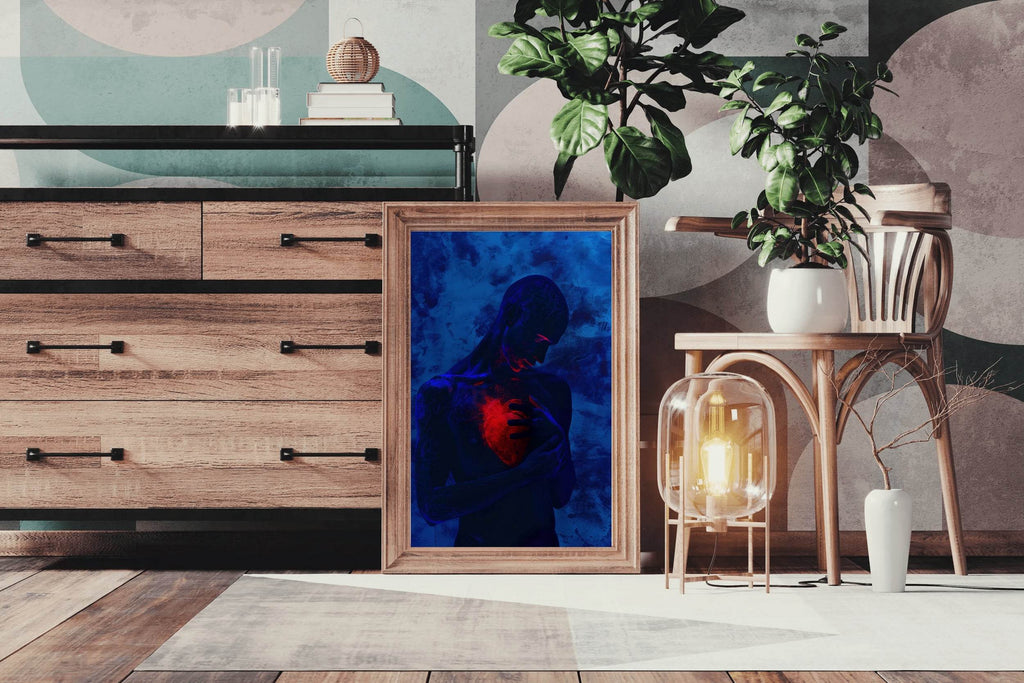 Painting Warm Heart In Cold Body Wall Art - beink online art store