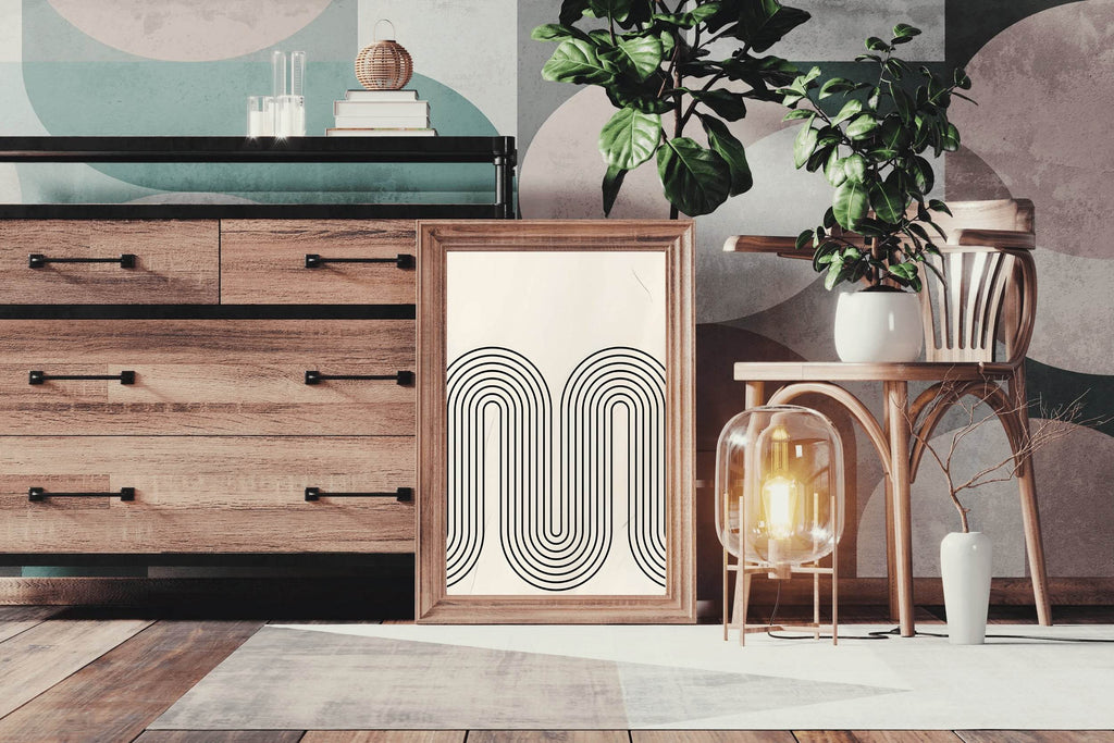 Wavy Path Modern Wall Art - beink online art store