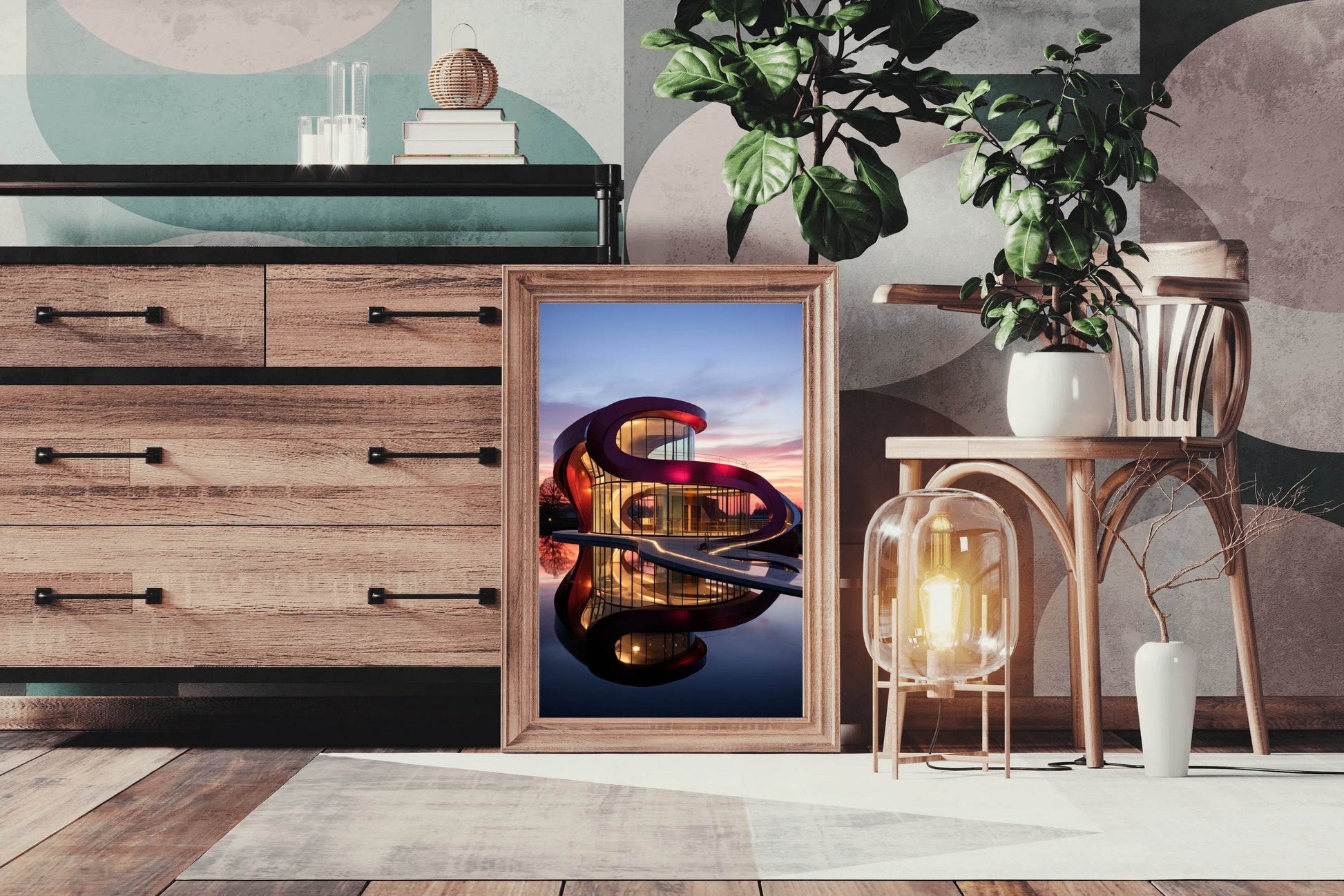 Villa Savoye Architectural Wall Art - beink online art store