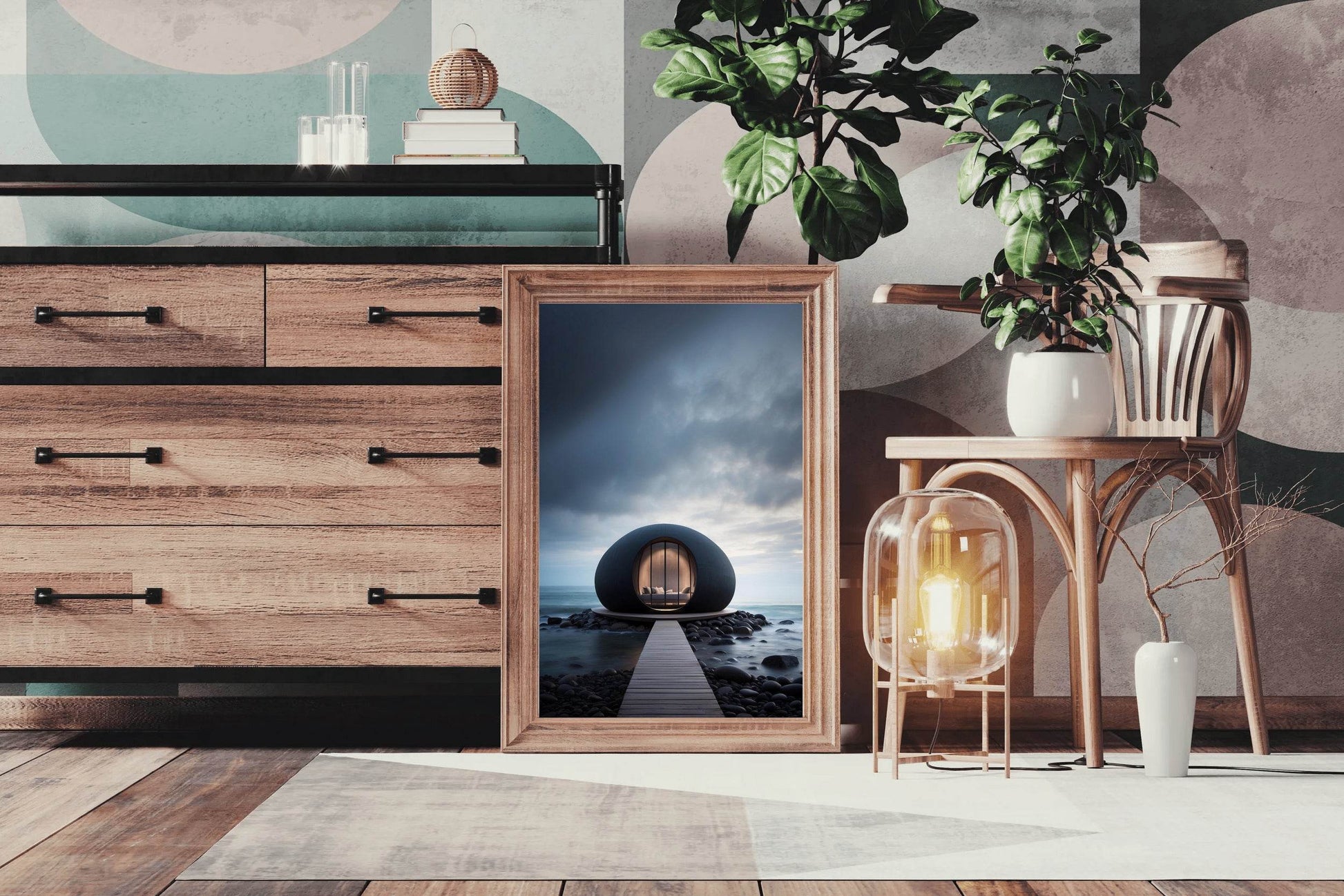 Luxury Beach Cottage Wall Art - beink online art store