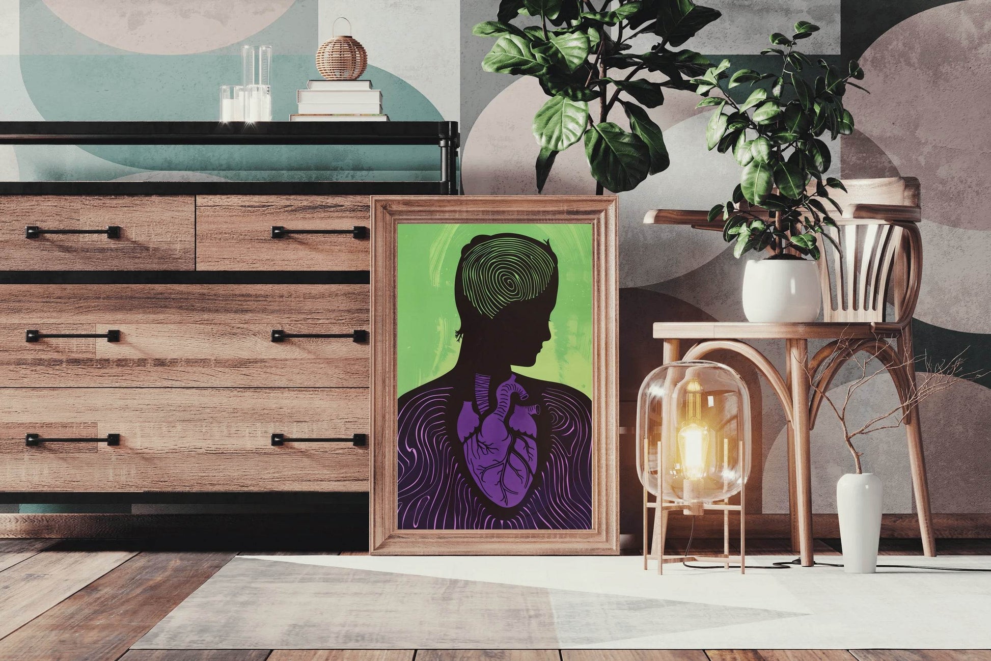 Conquered Heart Painting Wall Art - beink online art store