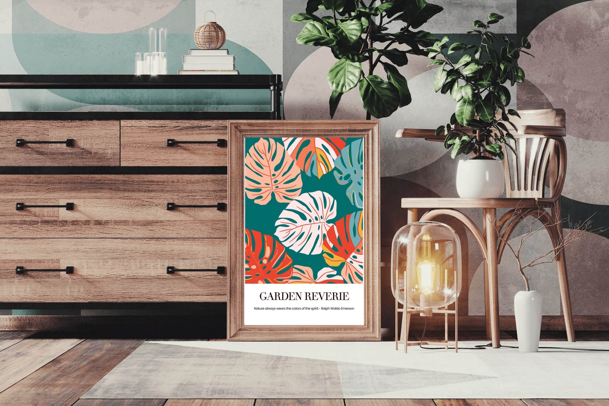 Tropical Plant Leaf Painting Wall Art - beink online art store