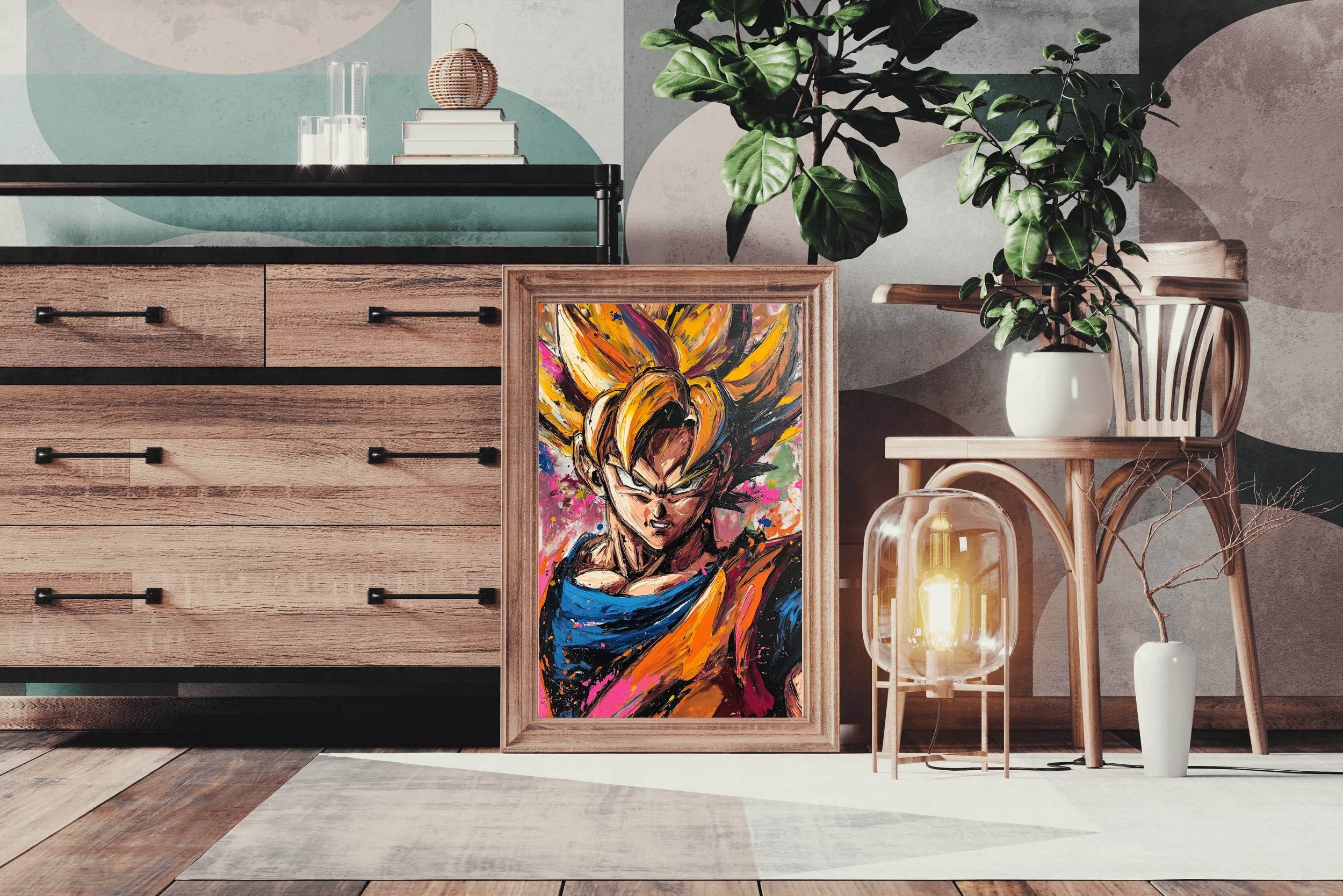 Painting of Goku- The Dragon Ball Series - beink online art store