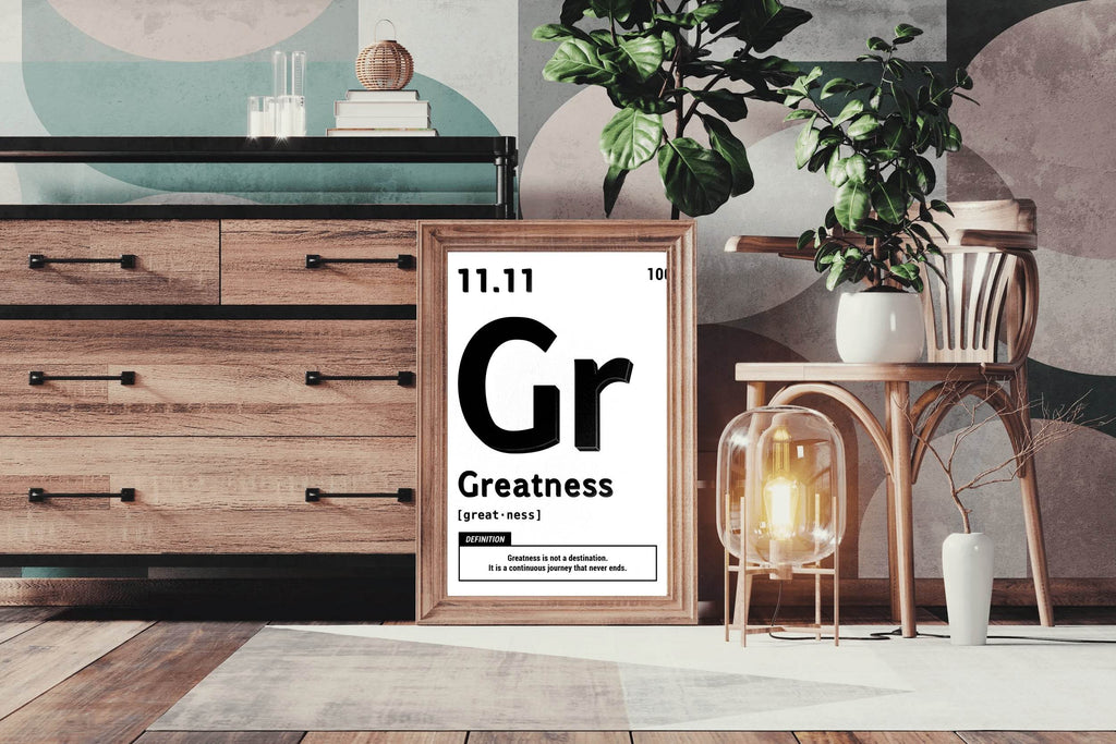 11.11 Greatness Motivational Wall Art - beink online art store