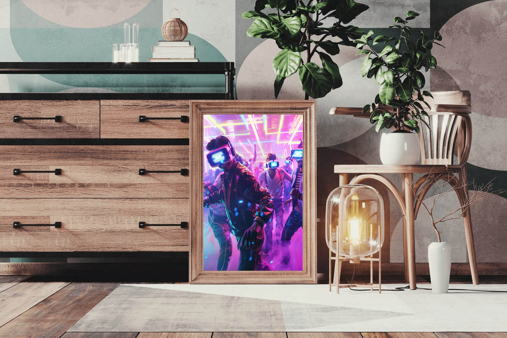 Disco With VR Wall Art - beink online art store