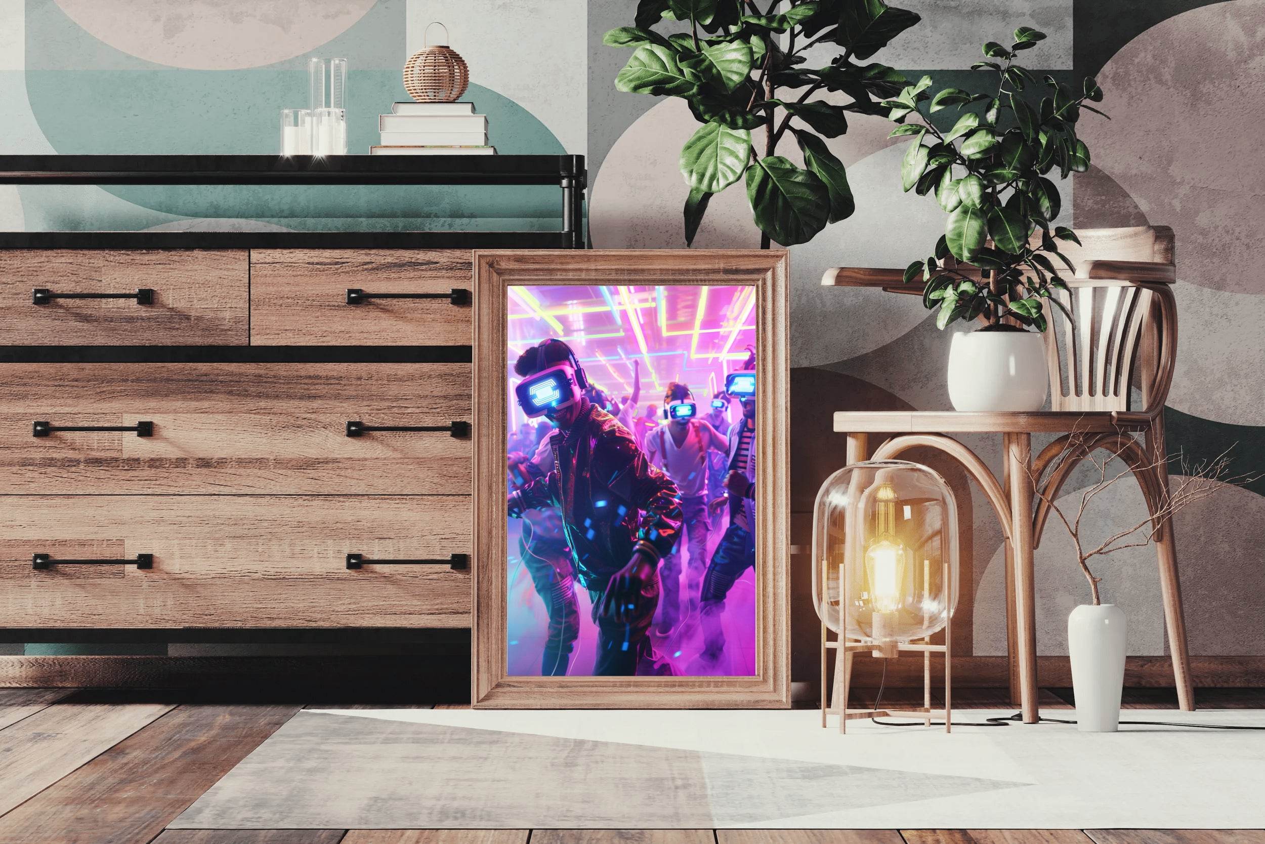 Disco With VR Wall Art - beink online art store