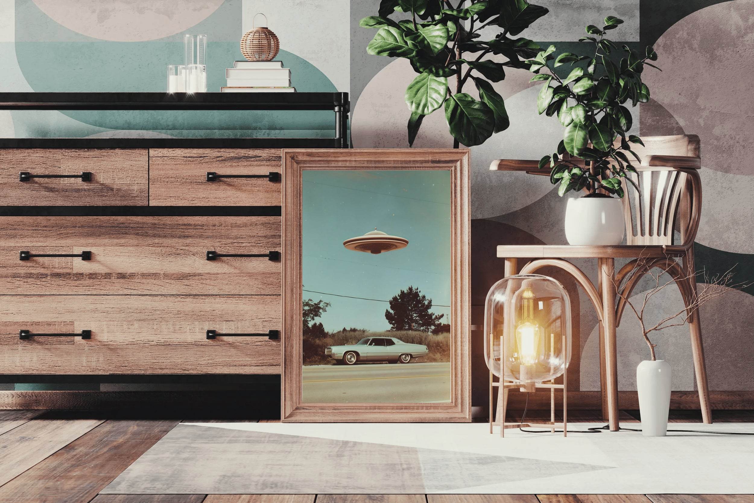 Aliens In The Car American Wall Art - beink online art store