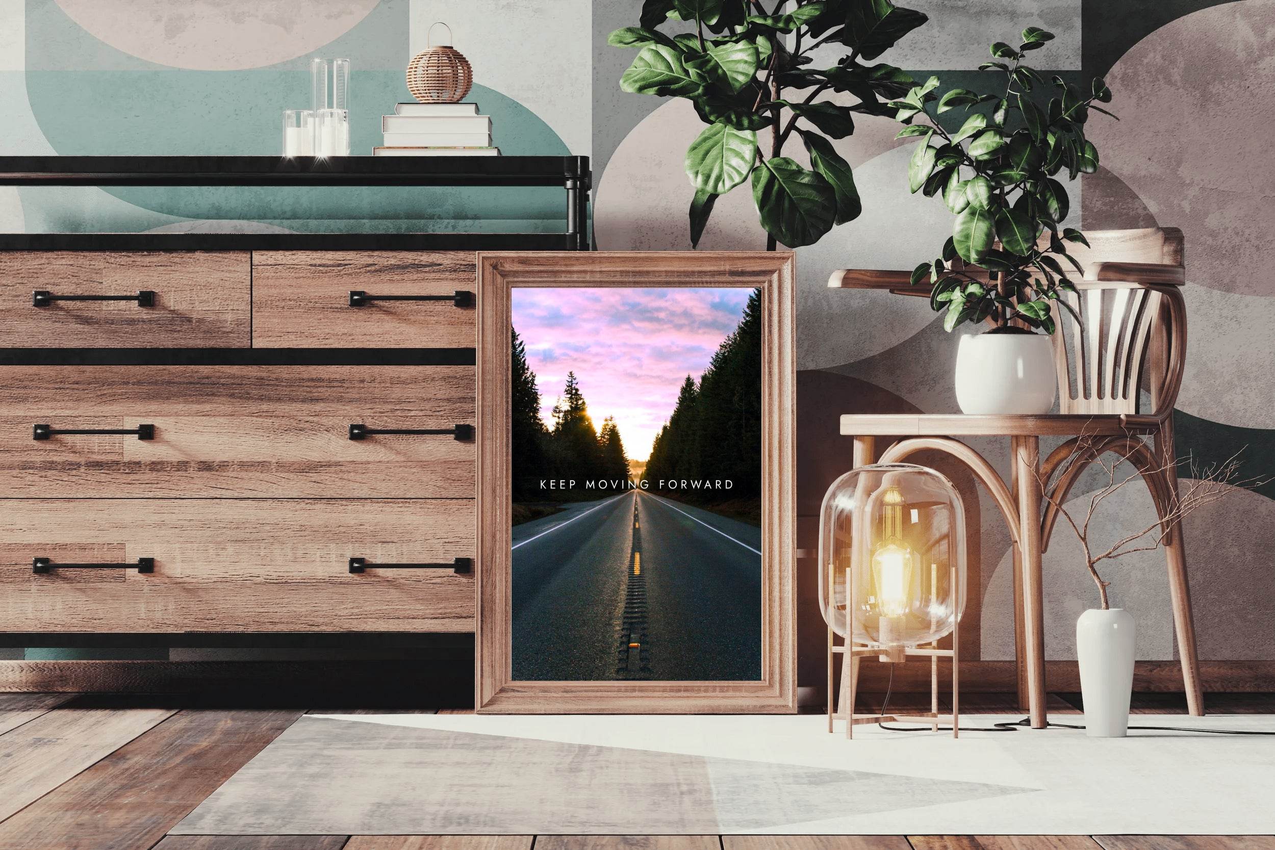 Keep Moving Forward Motivational Wall Art - beink online art store