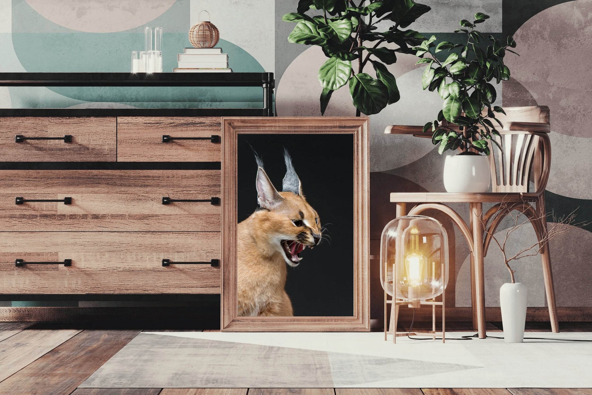 Caracal Wild Cat Animal Wall Art - beink online art store