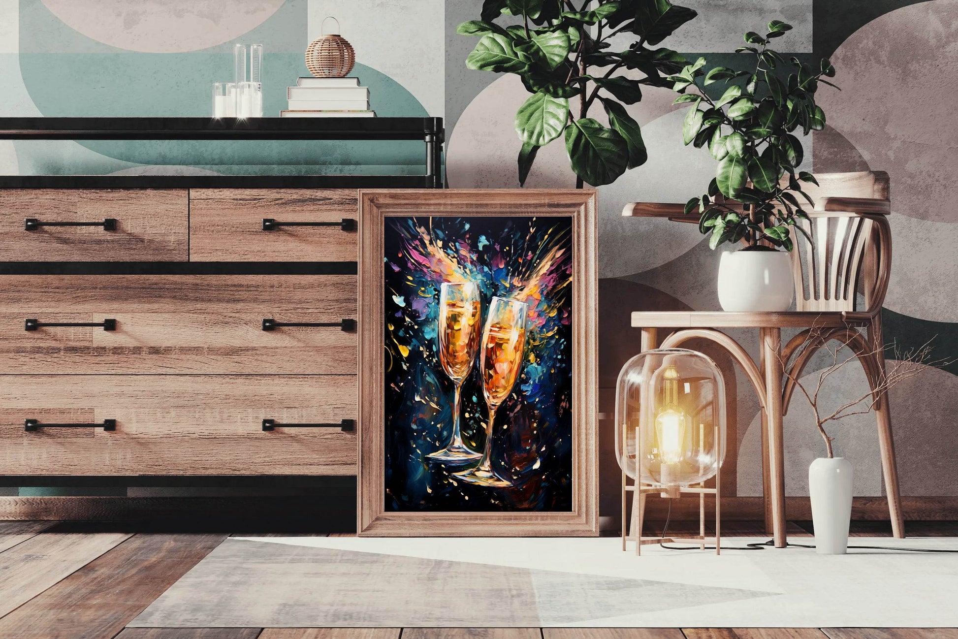 Oil Painting Of Drinking Cup Wall Art - beink online art store