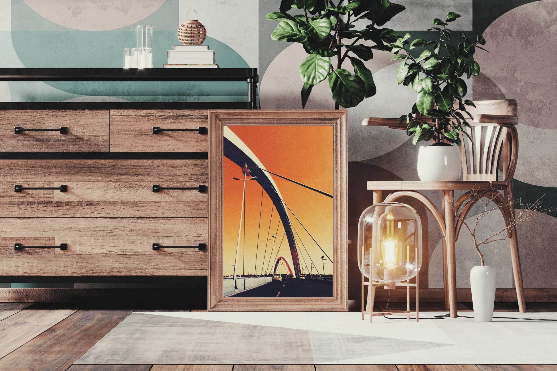 Sunset at the Bridge Wall Art - beink online art store