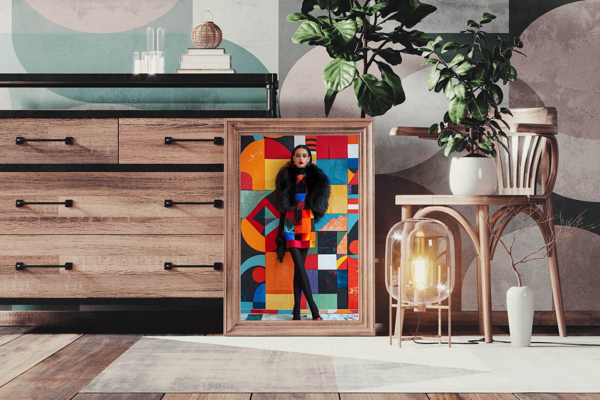 Colorful Silk Short Dress Wall Art - beink online art store