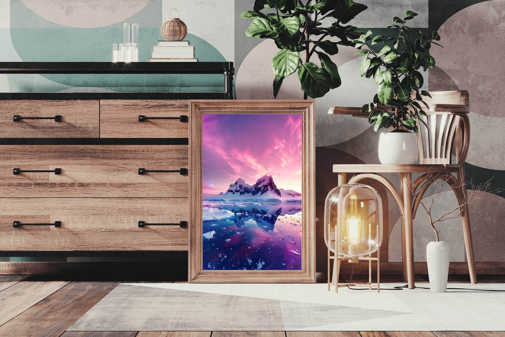 Polar Twilight Reflection Wall Art - beink online art store